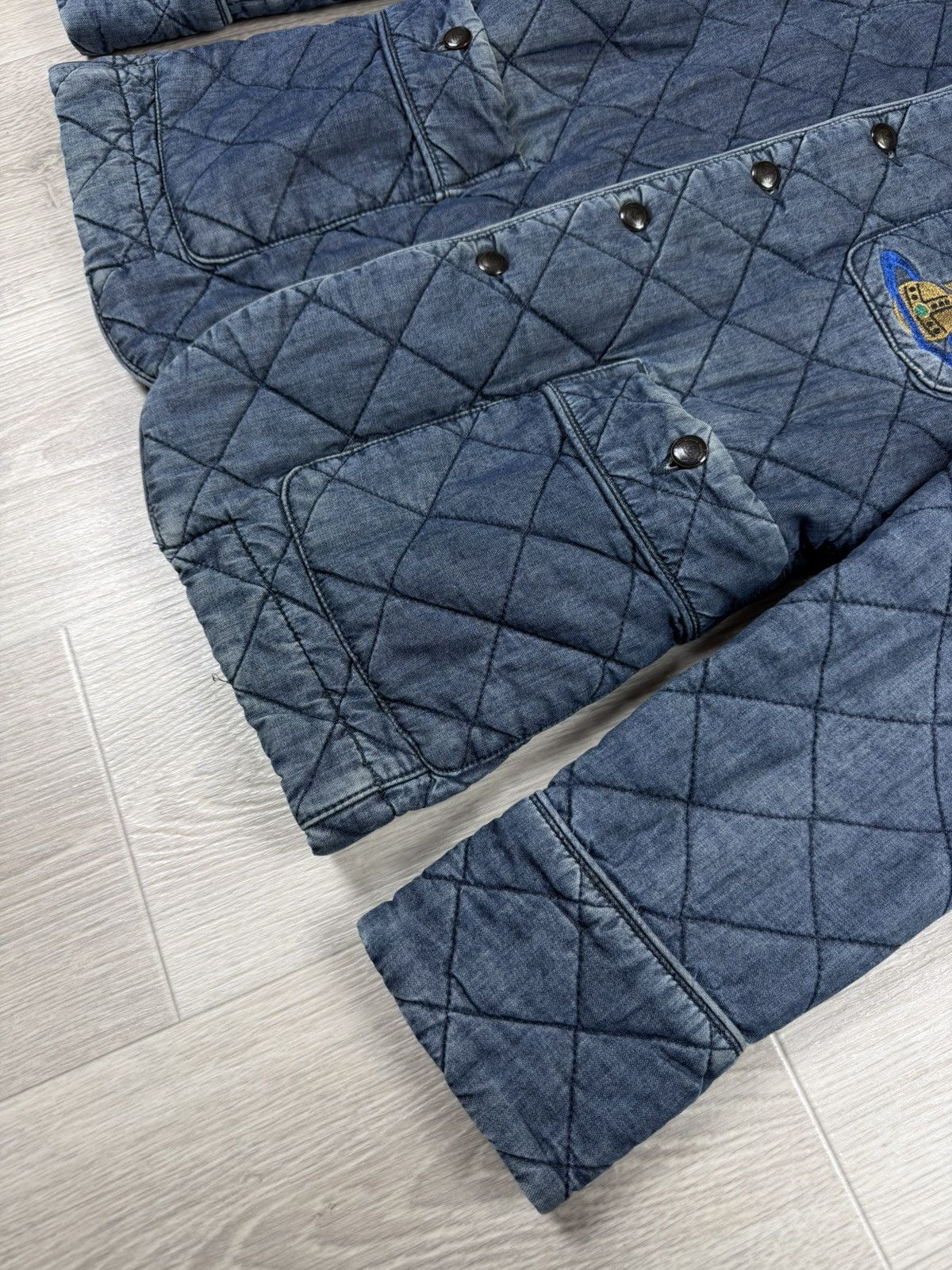 Lee × Vivienne Westwood Vivienne Westwood x Lee Montana Snow Quilted Denim Jacket Size US M / EU 48-50 / 2 - 5 Thumbnail