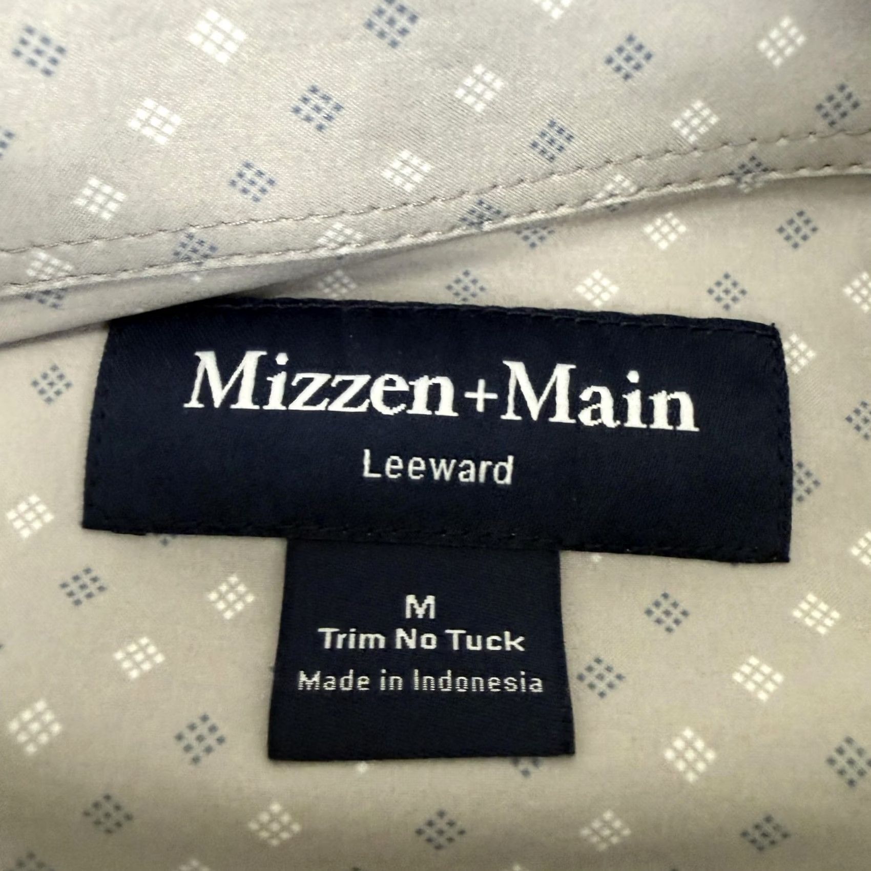 Mizzen+Main Mizzen+Main Leeward Shirt Mens Medium Beige Button Up Long Sleeve Size US M / EU 48-50 / 2 - 6 Thumbnail