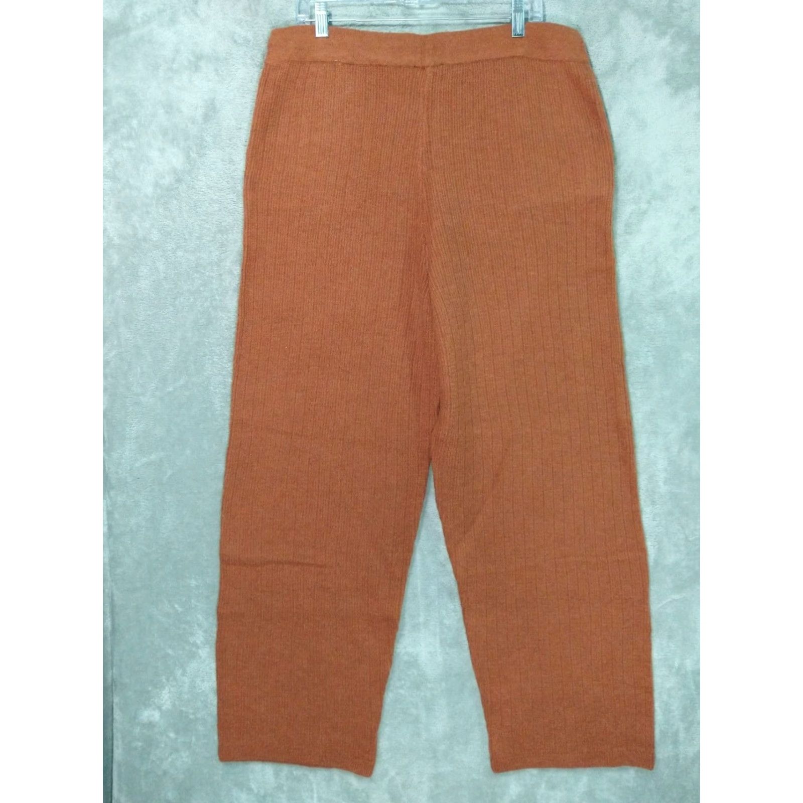 DKNY DKNY Joggers Pants Womens Large Brown Toffee Cashmere Blend Comfort Stretch Size 36" / US 14 / IT 50 - 2 Thumbnail