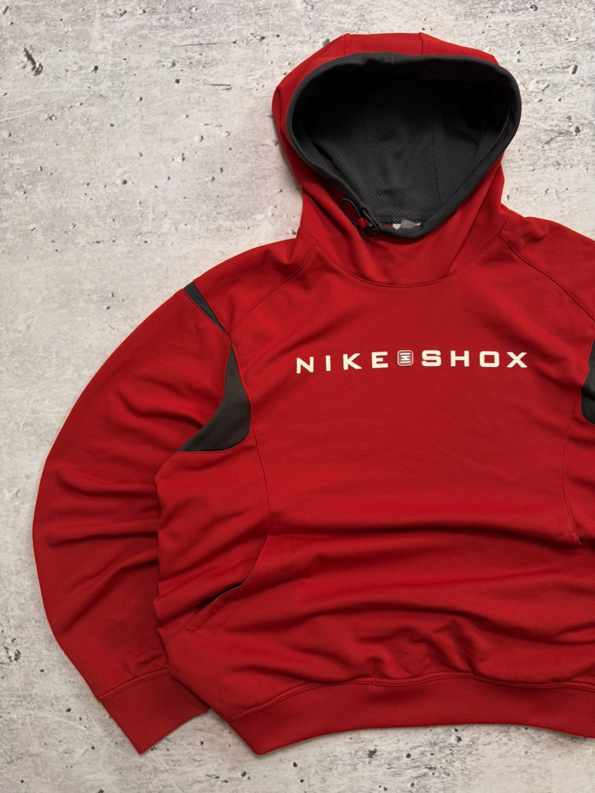 Nike × Vintage NIKE SHOX VINTAGE CENTER LOGO OVERSIZE BOXY HOODIE Size US L / EU 52-54 / 3 - 2 Thumbnail