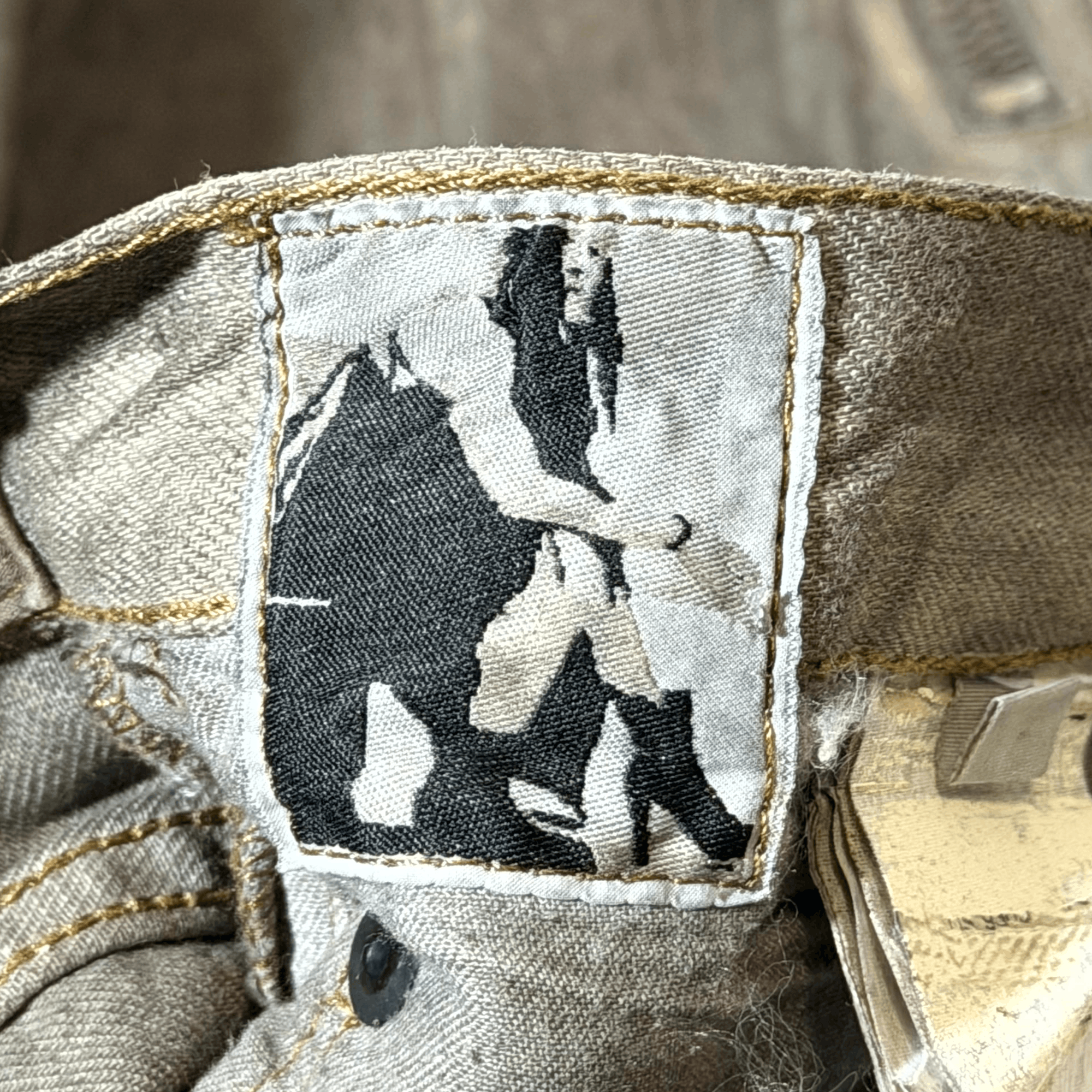 Rick Owens SS09 Rick Owens Gold Wax Strutter Banana Cut Denim Size US 28 / EU 44 - 10 Thumbnail