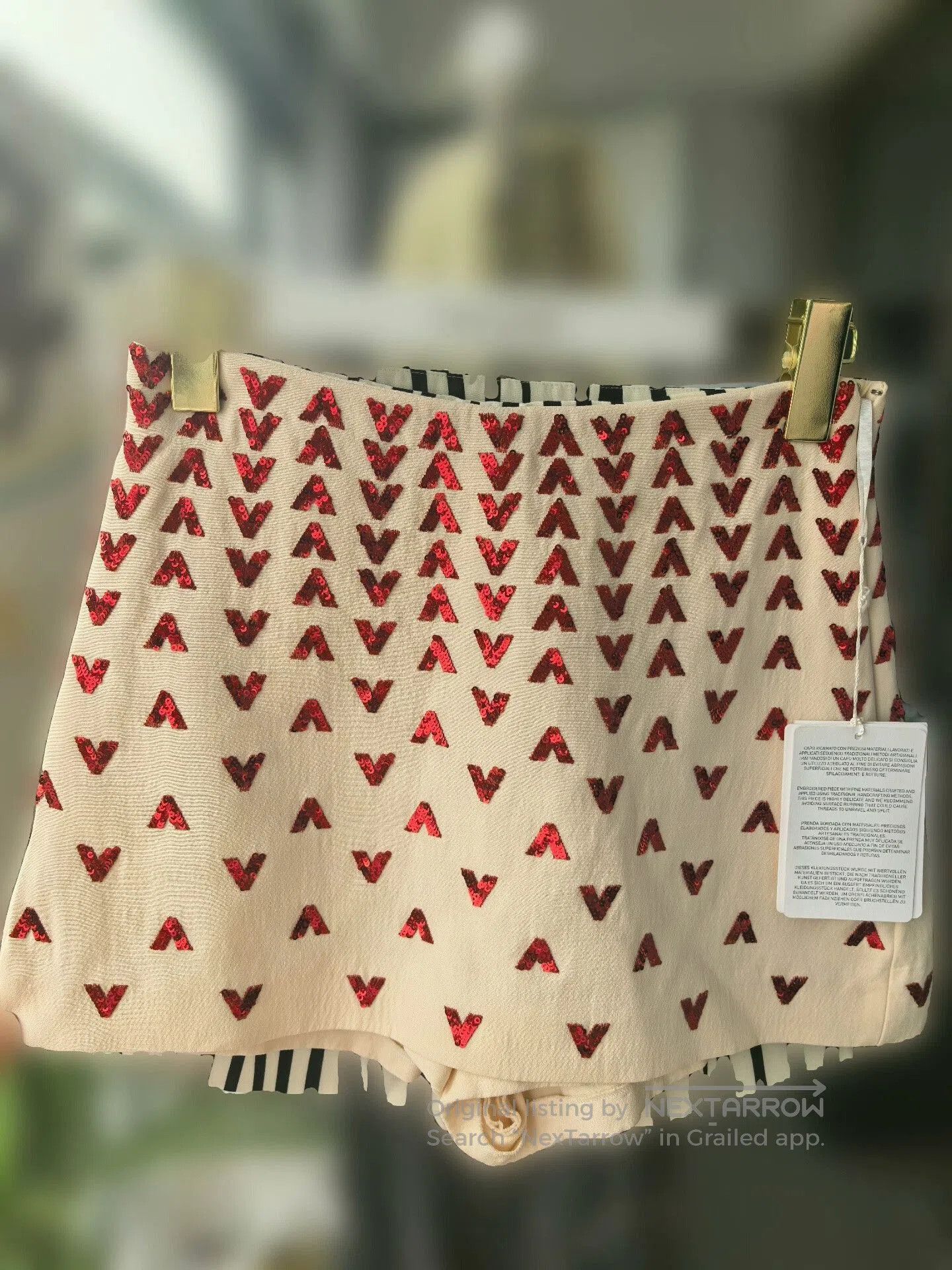 Valentino Valentino Heart Pattern Shorts. Size US 36 / EU 52 - 1 Thumbnail
