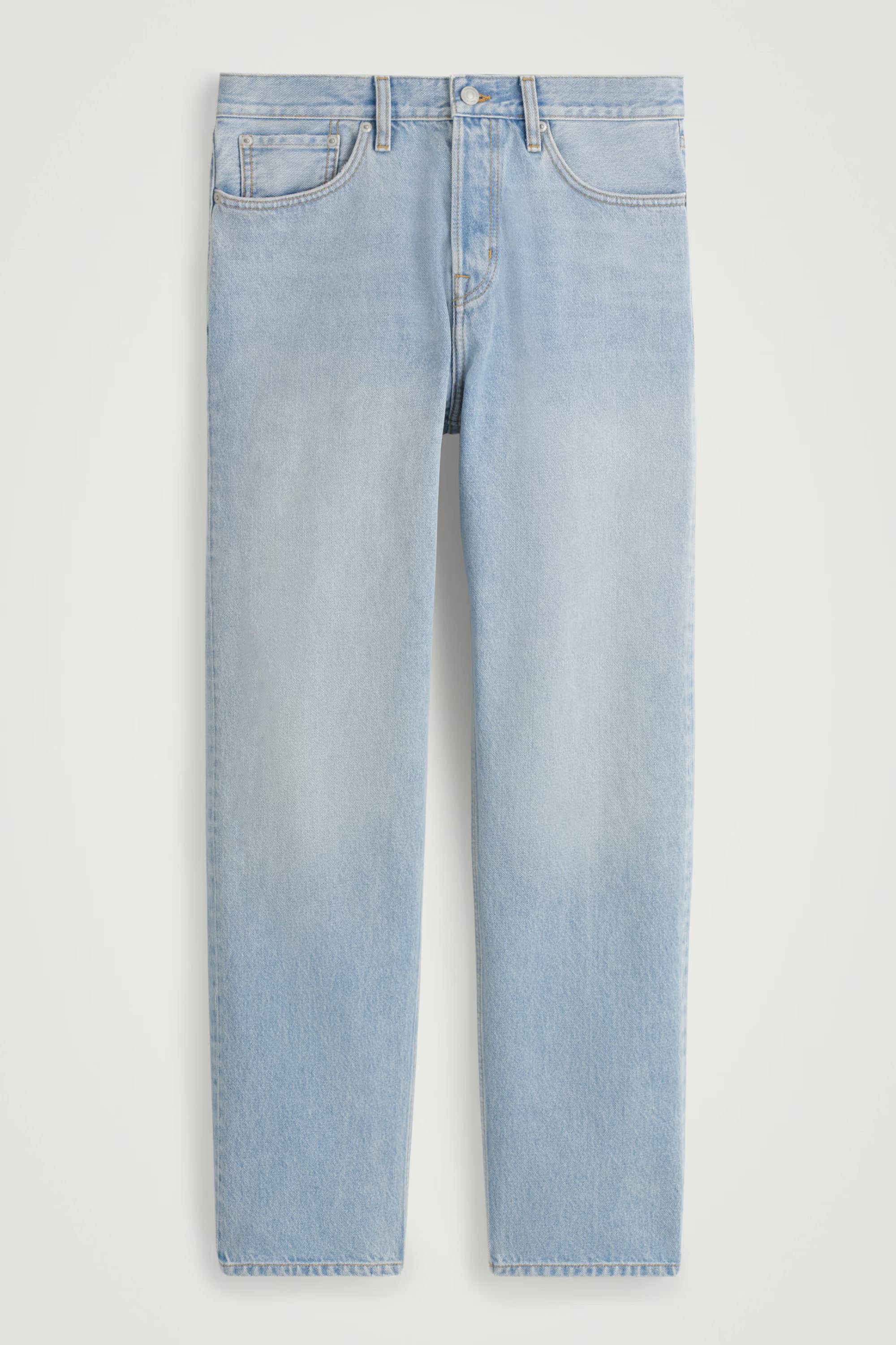 Cos COS Regular-Fit Tapered Straight-Like Light Pale Blue 31-30 Size US 31 - 3 Thumbnail
