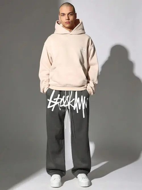 Japanese Brand × Vintage Loose fit baggy drill Y2K CentralCee sweatpants Size US 30 / EU 46 - 3 Thumbnail