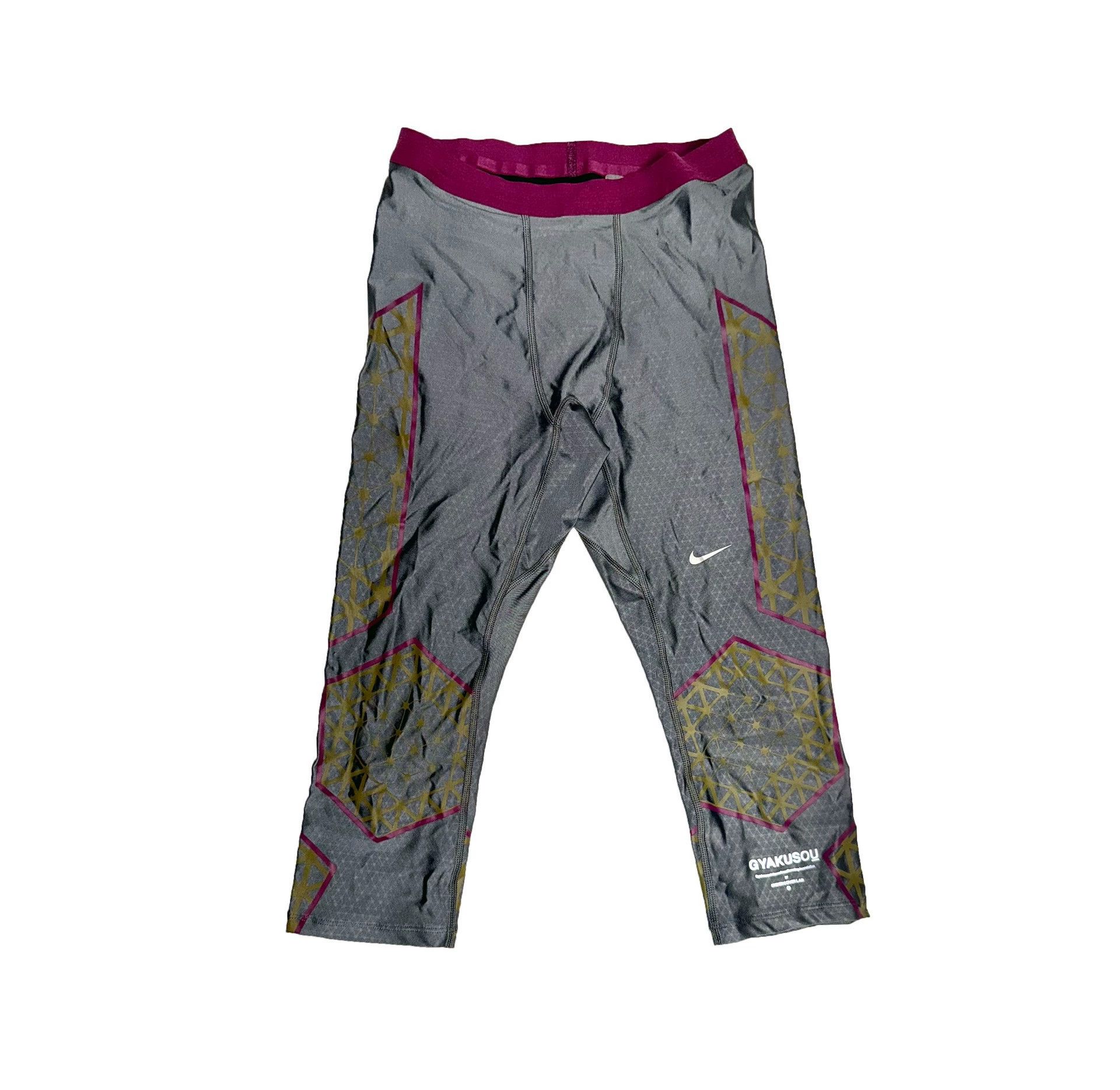 Nike Nike Lab GYAKUSOU 6" Silver Gray Comp Tights S Size US 29 - 1 Thumbnail