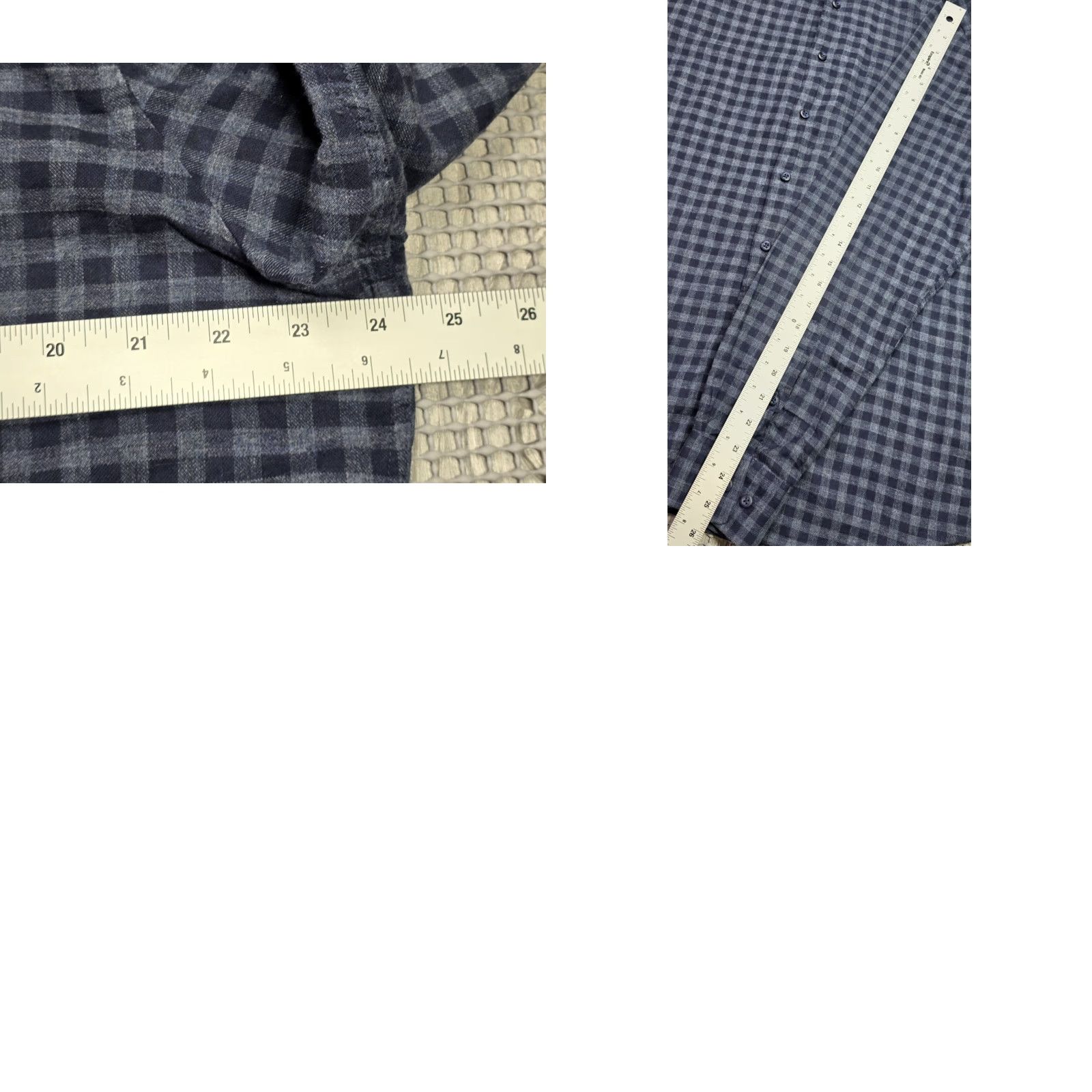 Vintage Johnny O Button-Up Shirt Men Blue Gingham Check Long Sleeve Cotton Flannel L Size US L / EU 52-54 / 3 - 9 Thumbnail
