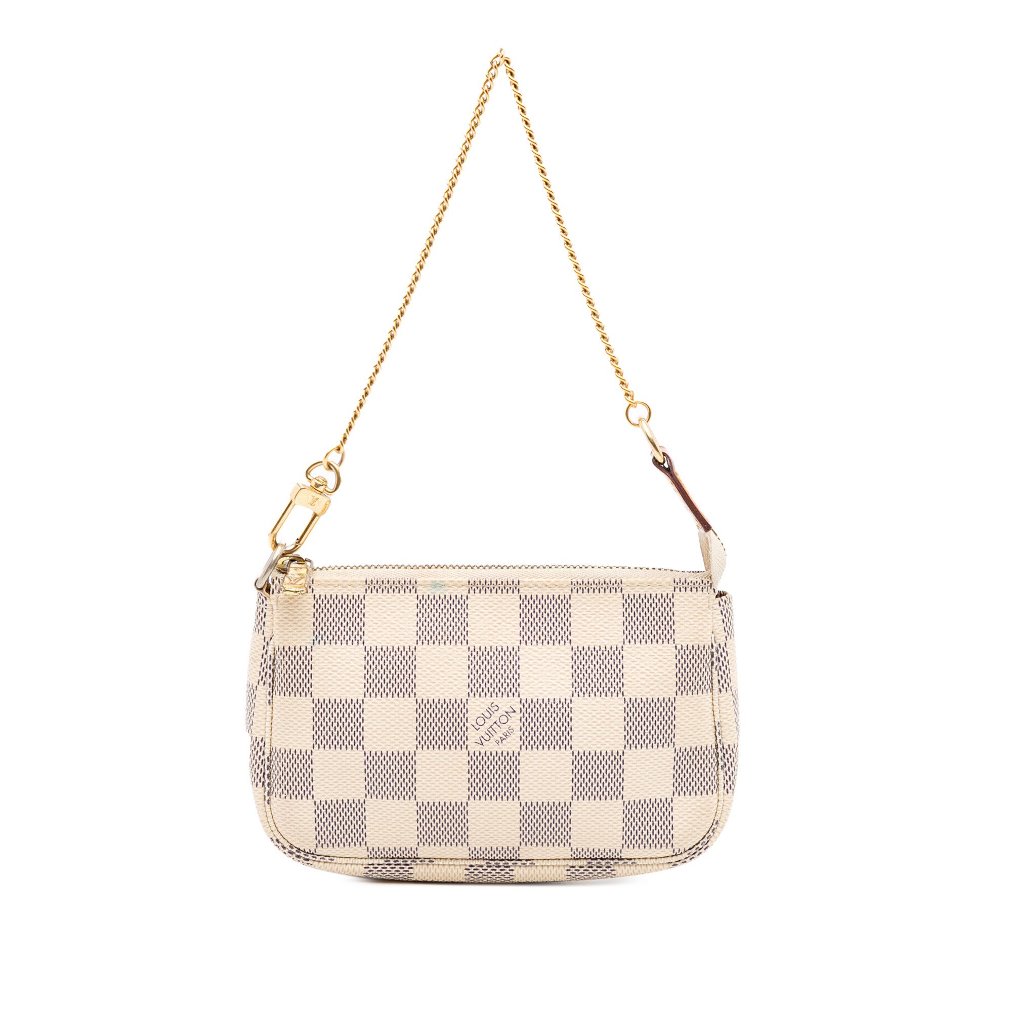 Louis Vuitton Louis Vuitton Damier Azur Mini Pochette Accessoires Size ONE SIZE - 1 Thumbnail