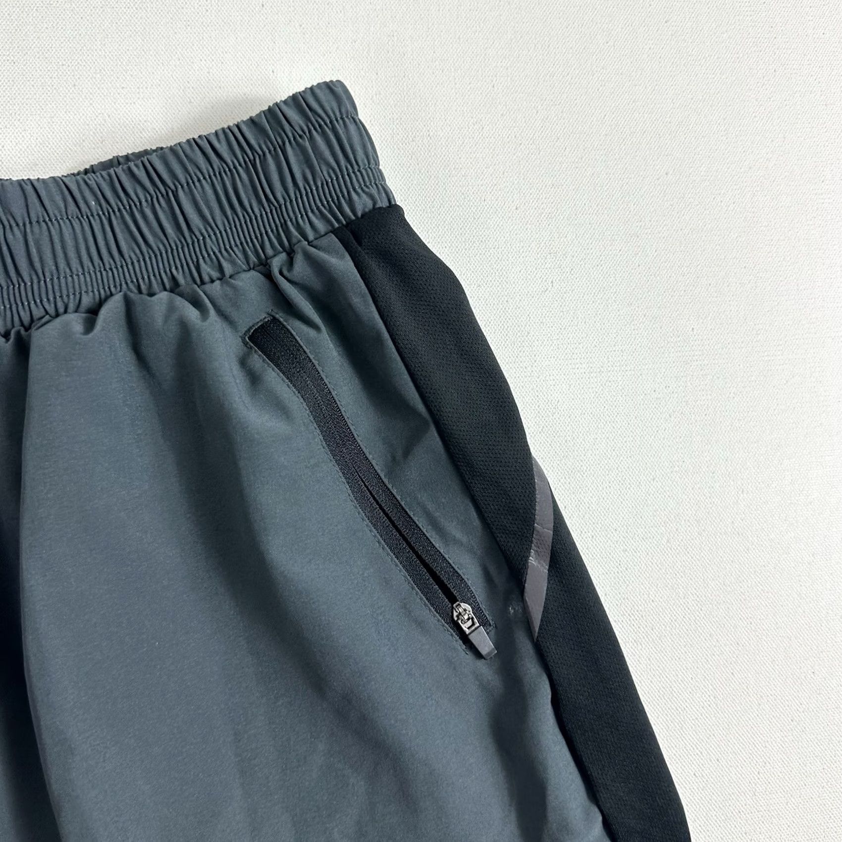 Vintage Arsuxeo Lined Cycling Training Shorts Mens Large Gray Activewear Gym Size US 33 - 4 Thumbnail