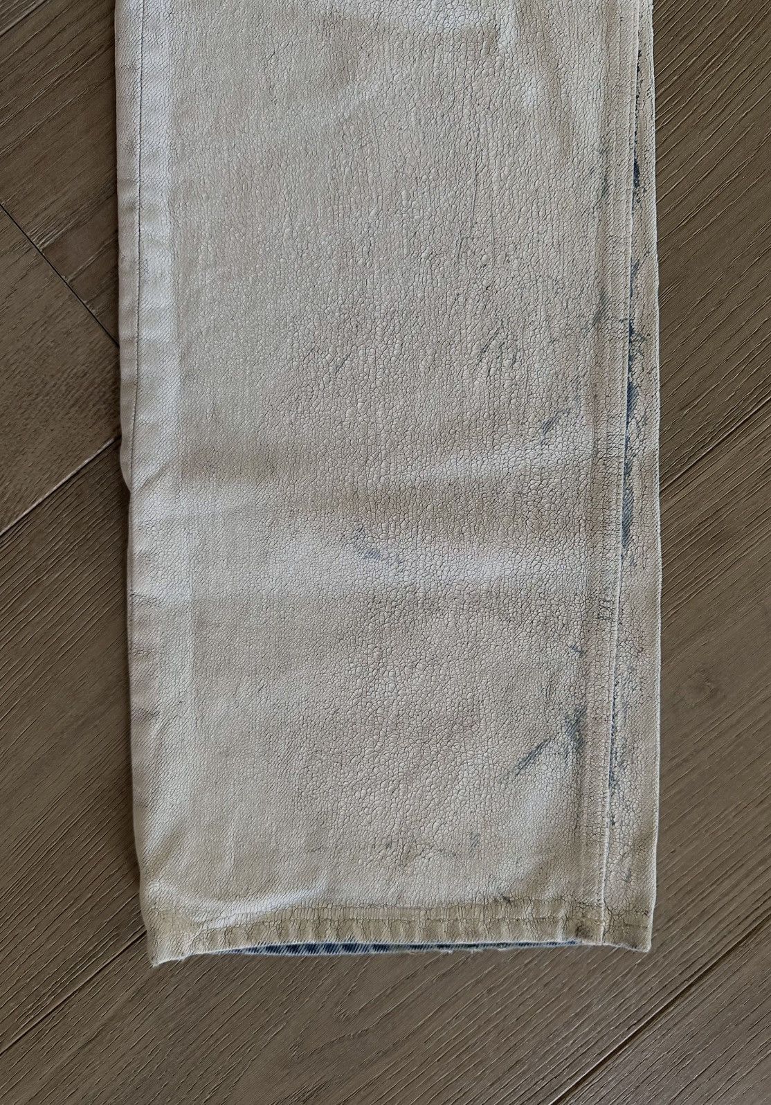 Maison Margiela Maison Margiela White Painted Jeans Size US 31 - 10 Thumbnail
