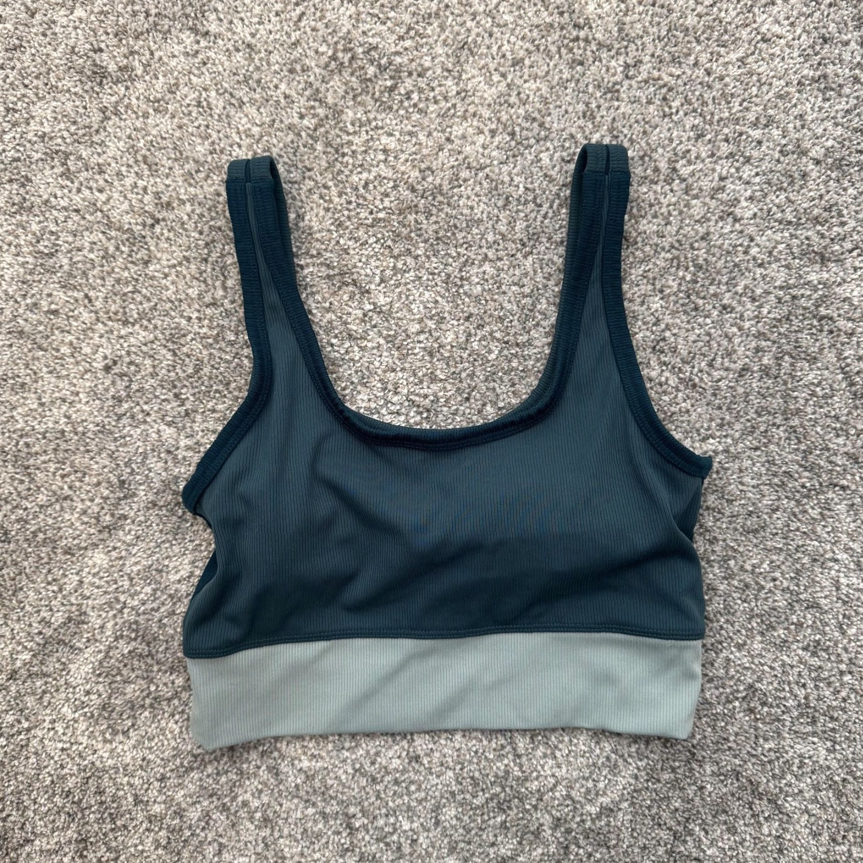 Nike Nike Sports Bra Womens Small Blue Green DA0873-393 Running Yoga Gym Dri-FIT Moisture Wicking Lightweight Breathable Medium Support Size ONE SIZE - 4 Thumbnail
