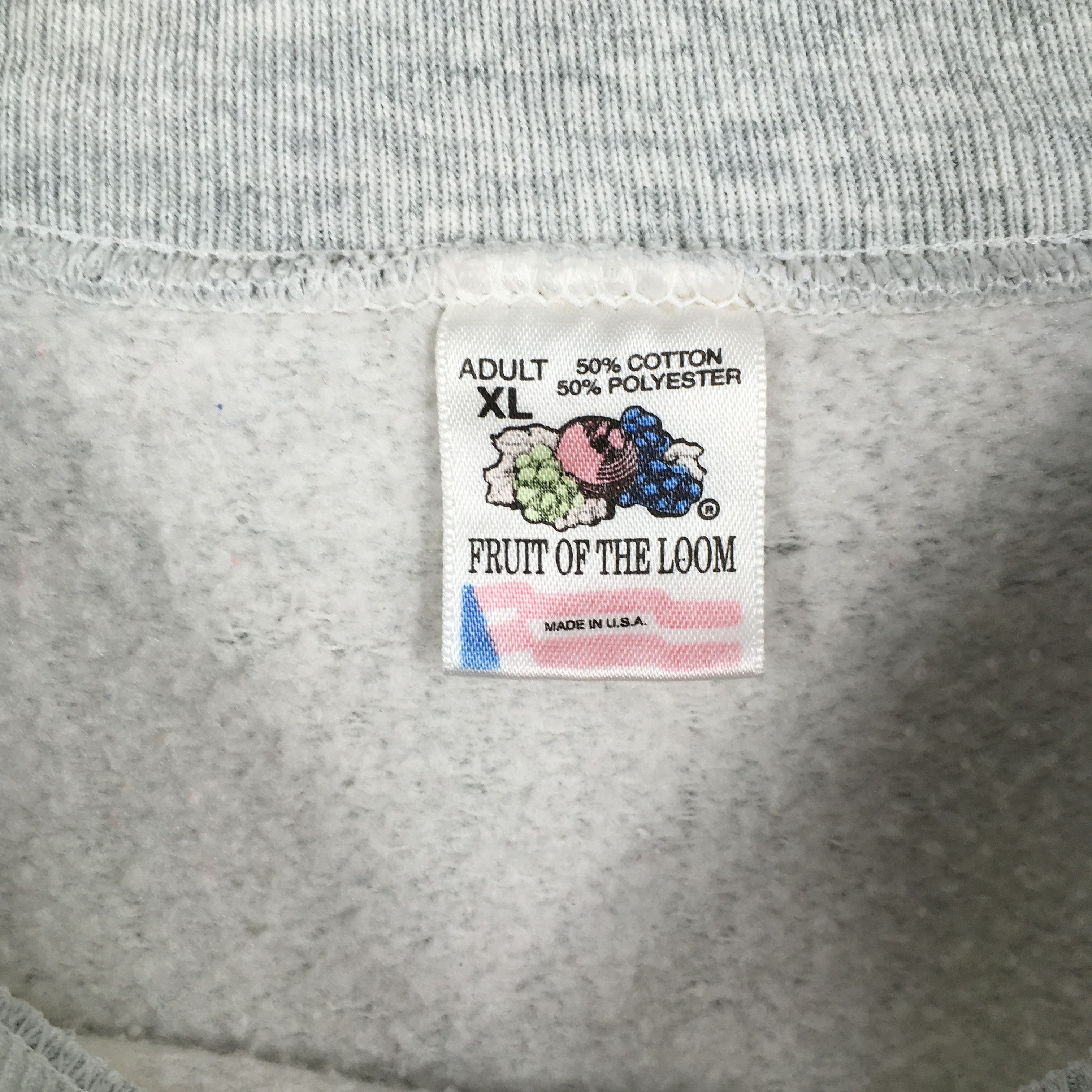 NCAA × Vintage Vintage 90s Wisconsin Badgers NCAA Gray Sweatshirt XLarge Size US XL / EU 56 / 4 - 5 Thumbnail