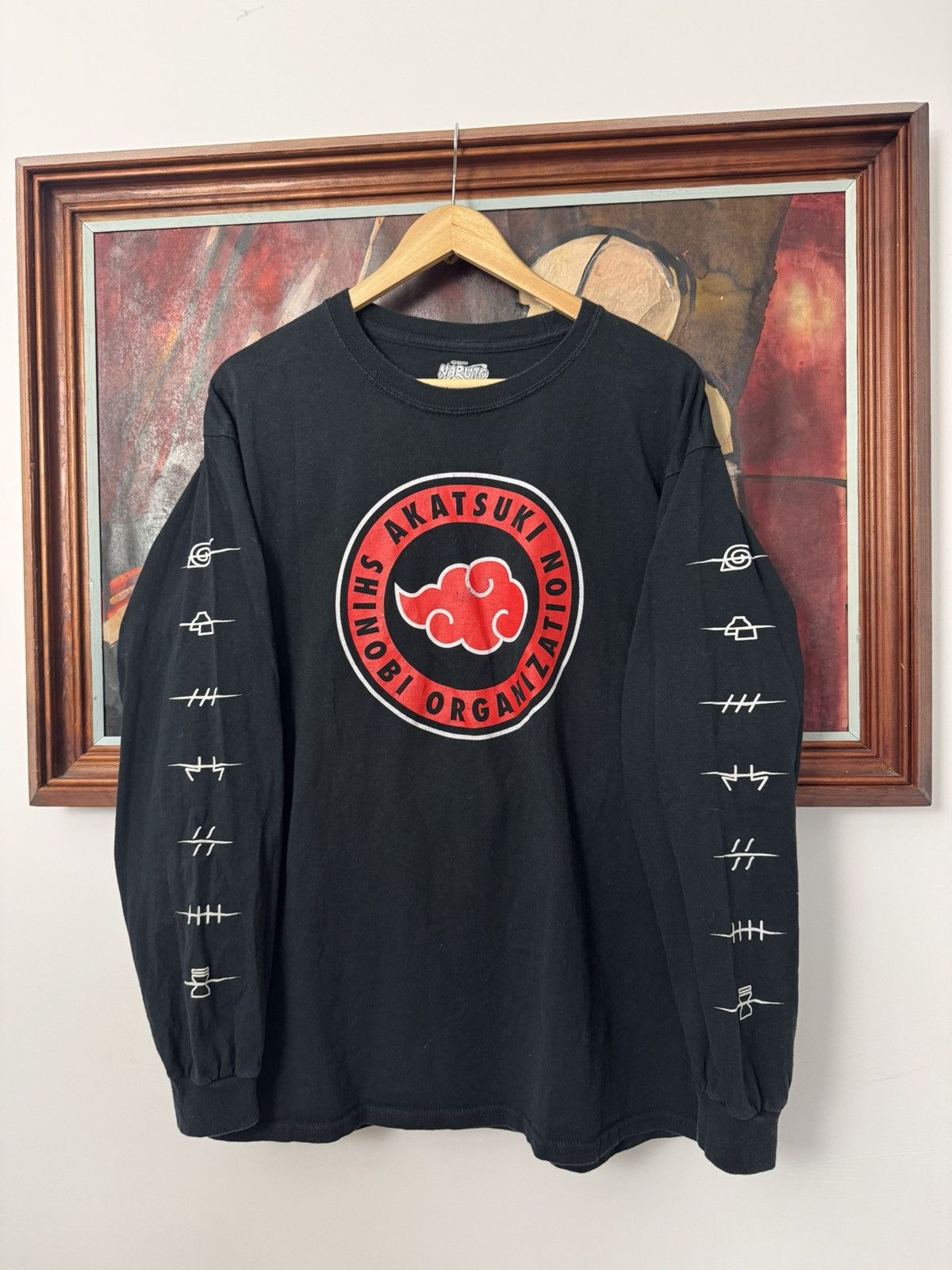 Anime Naruto Akatsuki Shinobi Anime Japanese Longsleeve Movie LS Size US L / EU 52-54 / 3 - 1 Thumbnail