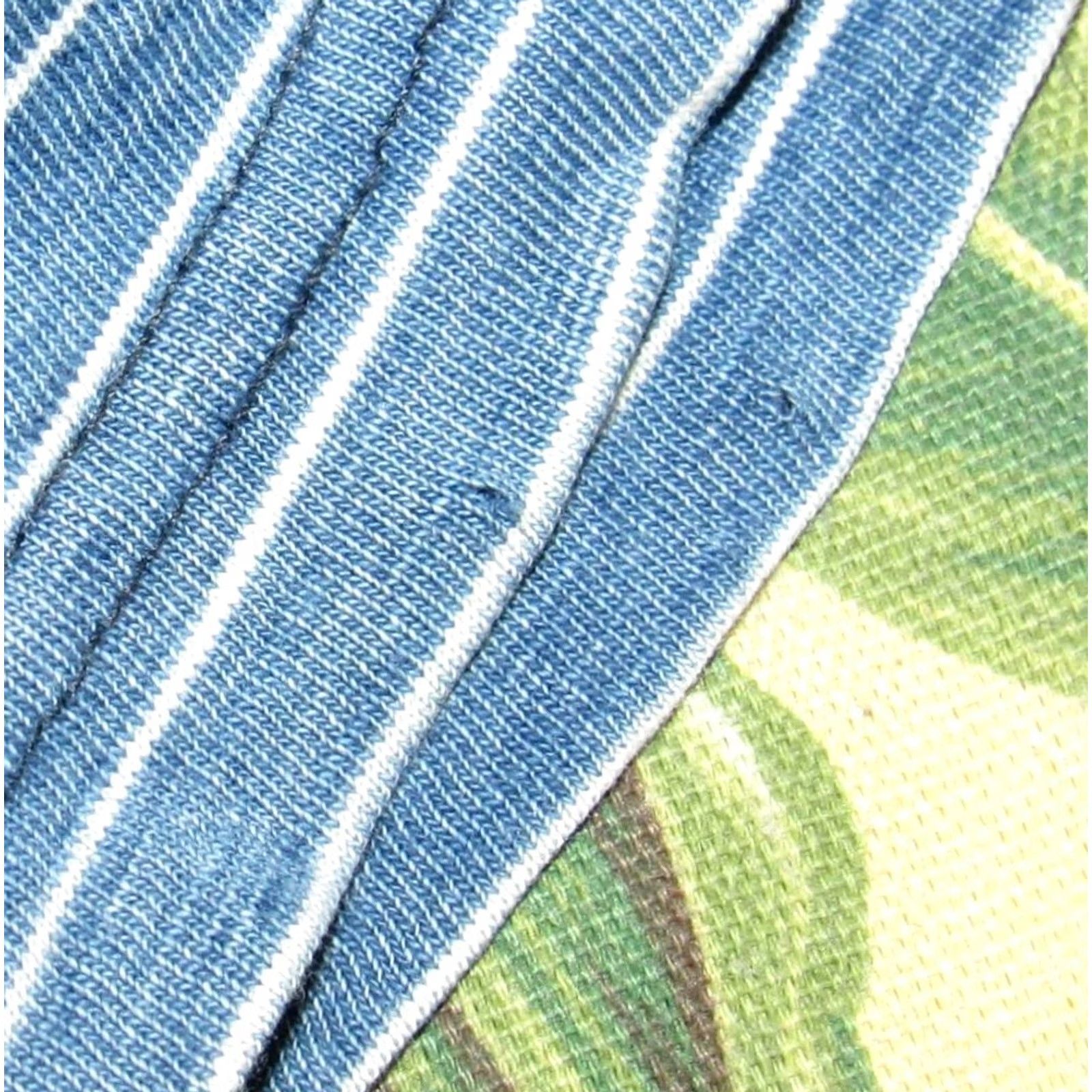 Faherty FAHERTY Polo Shirt Blue White Striped Short Sleeve Large L Men Size US L / EU 52-54 / 3 - 3 Thumbnail