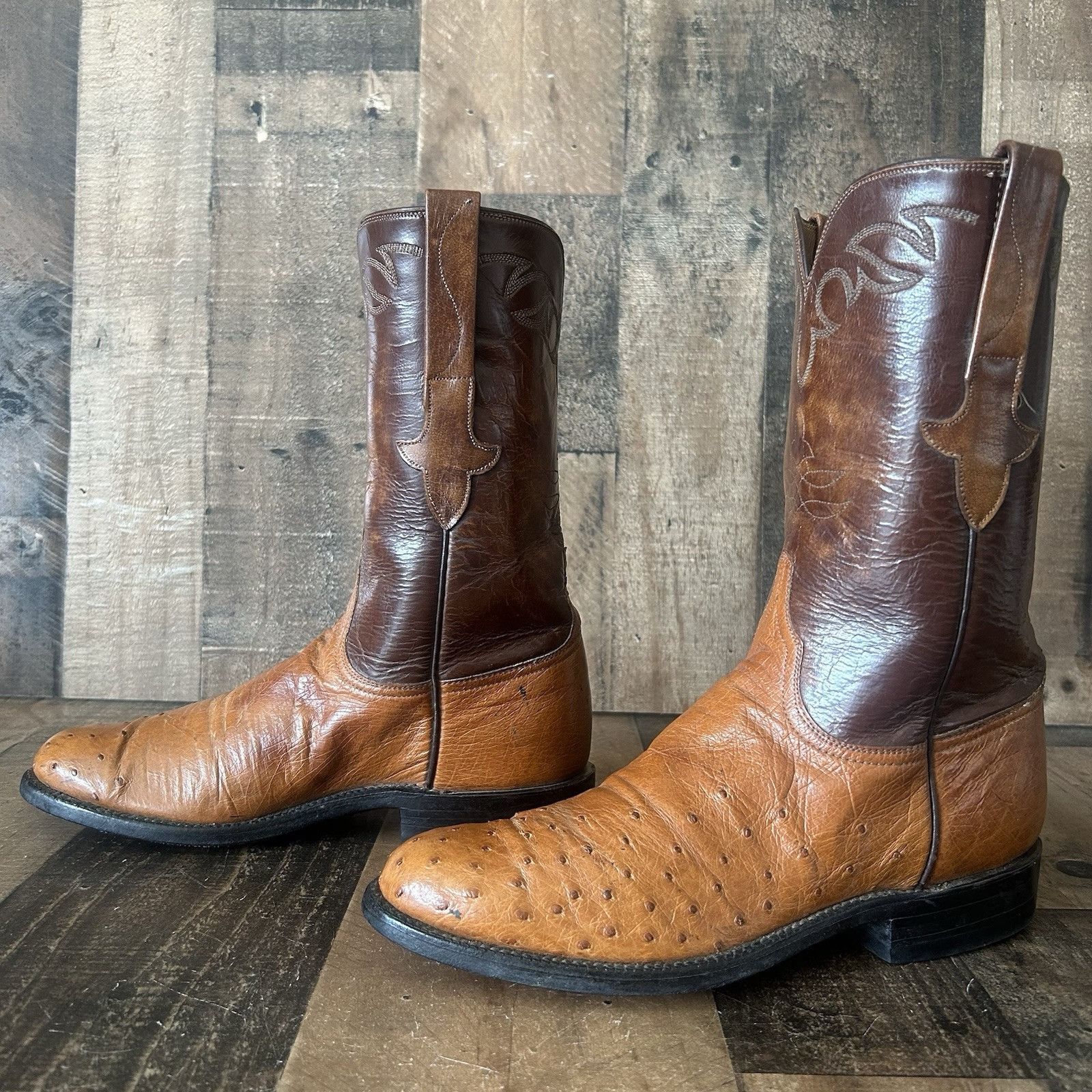 Lucchese Lucchese Classics L8348 Ostrich Cowboy Boots Mens 6.5 D Size US 6.5 / EU 39-40 - 11 Thumbnail