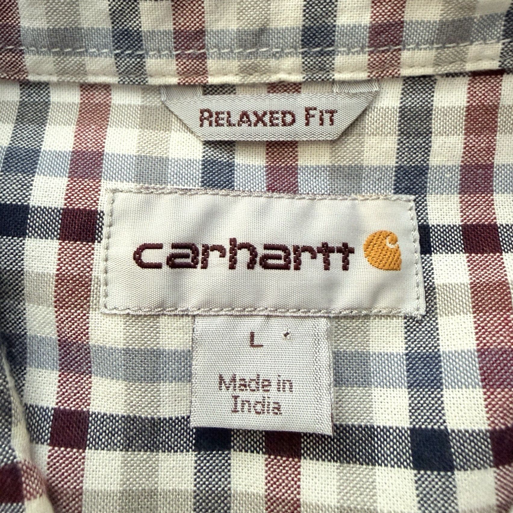 Carhartt Carhartt Shirt Plaid Short Sleeve Button-Down Mens L Multicolor Button-Up Regular Size Size US L / EU 52-54 / 3 - 4 Thumbnail