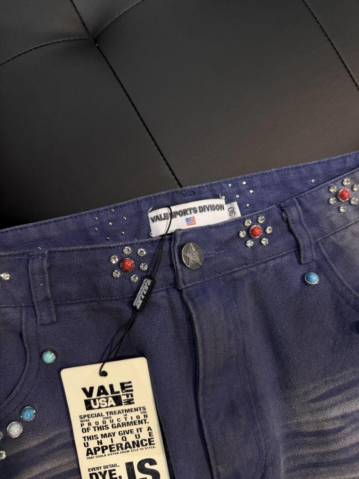 Vale Valley Baggy Denim Blue Jeans Size 30 (NEW) Authentic Pants Size US 30 / EU 46 - 7 Thumbnail