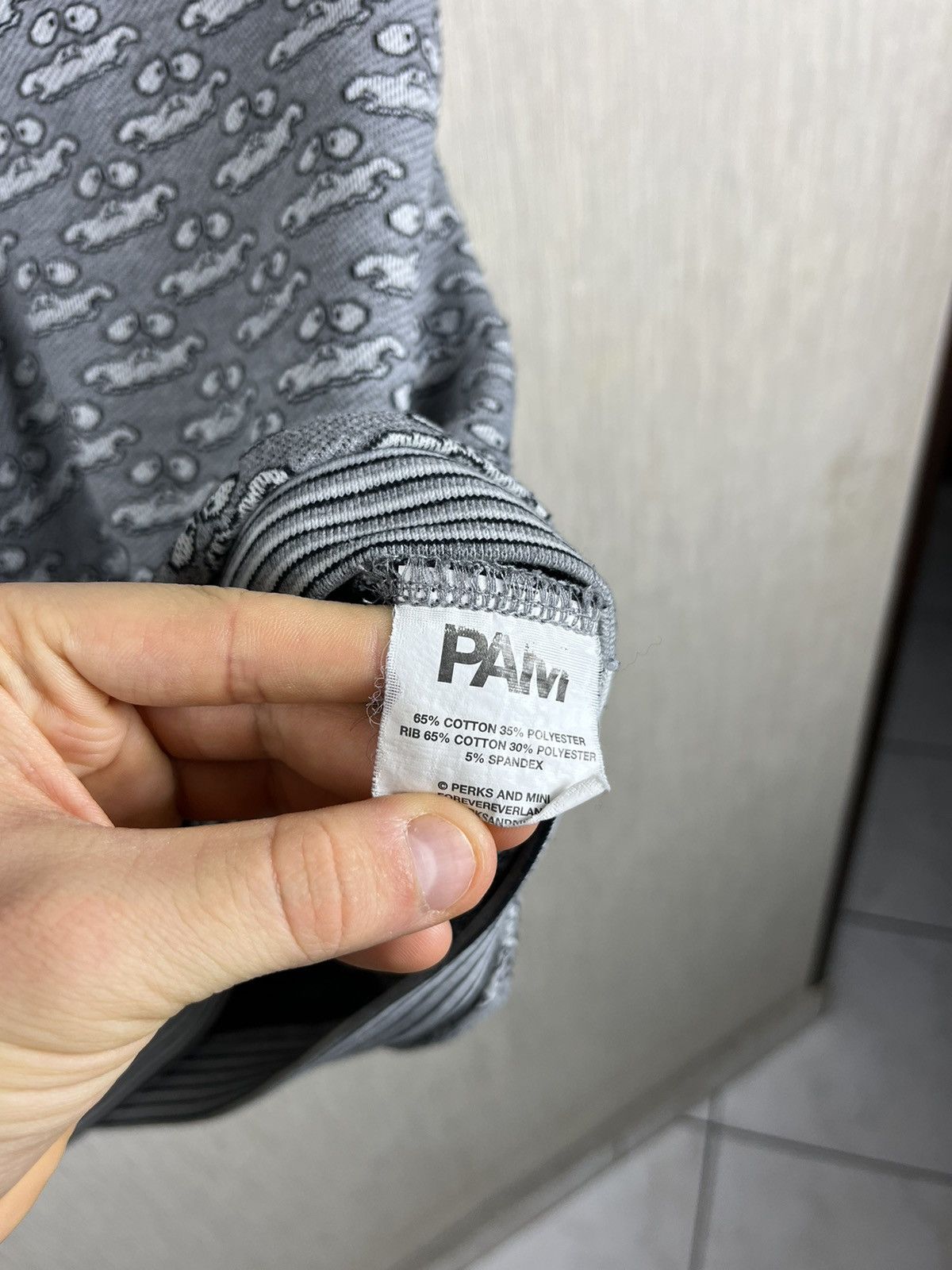 Perks And Mini PAM Perks and Mini monogram knitted tee t-shirt ghost print Size US XL / EU 56 / 4 - 14 Thumbnail