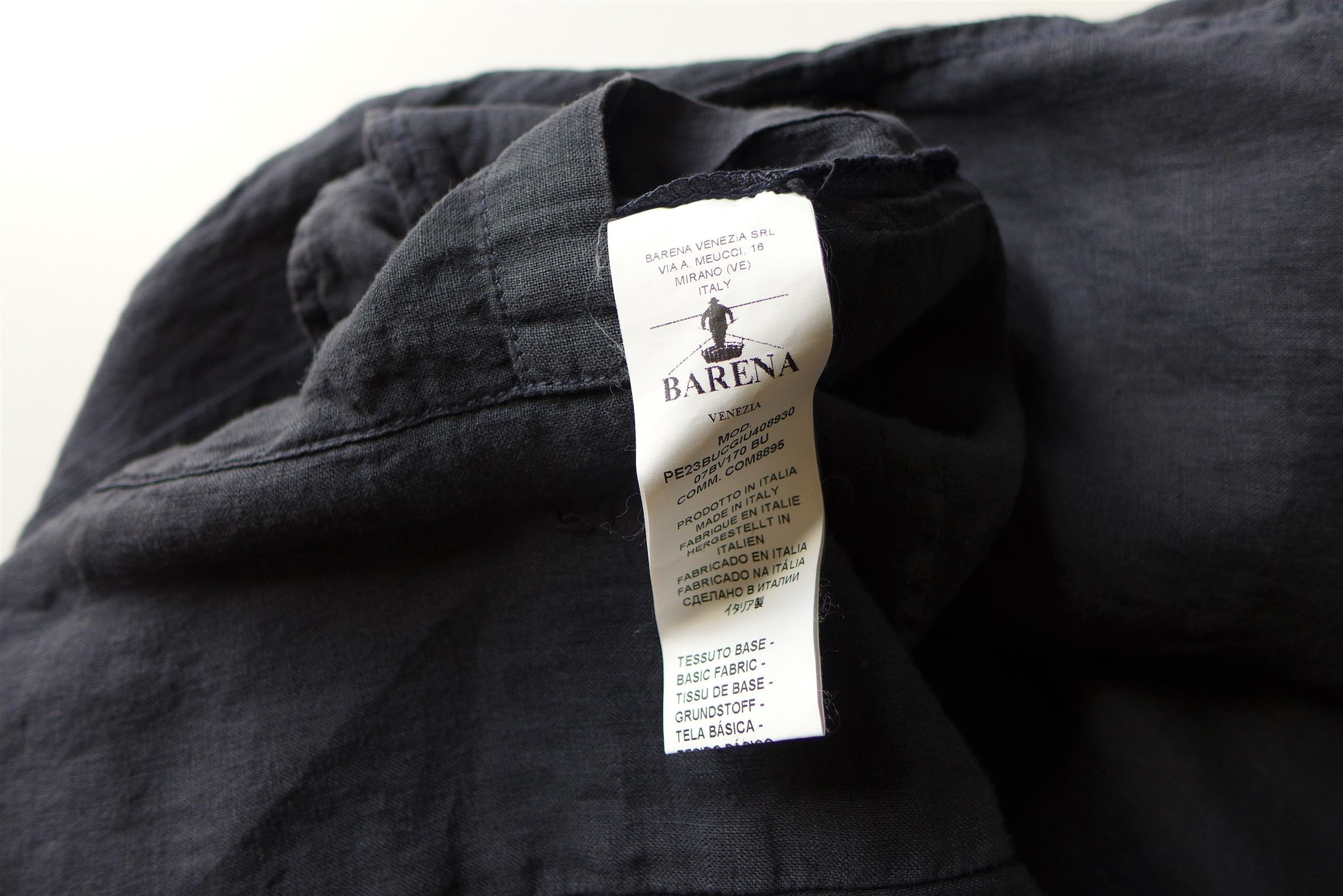Barena Barena Rizzo Telino Unstructured Blazer - Navy Linen Size US M / EU 48-50 / 2 - 14 Thumbnail
