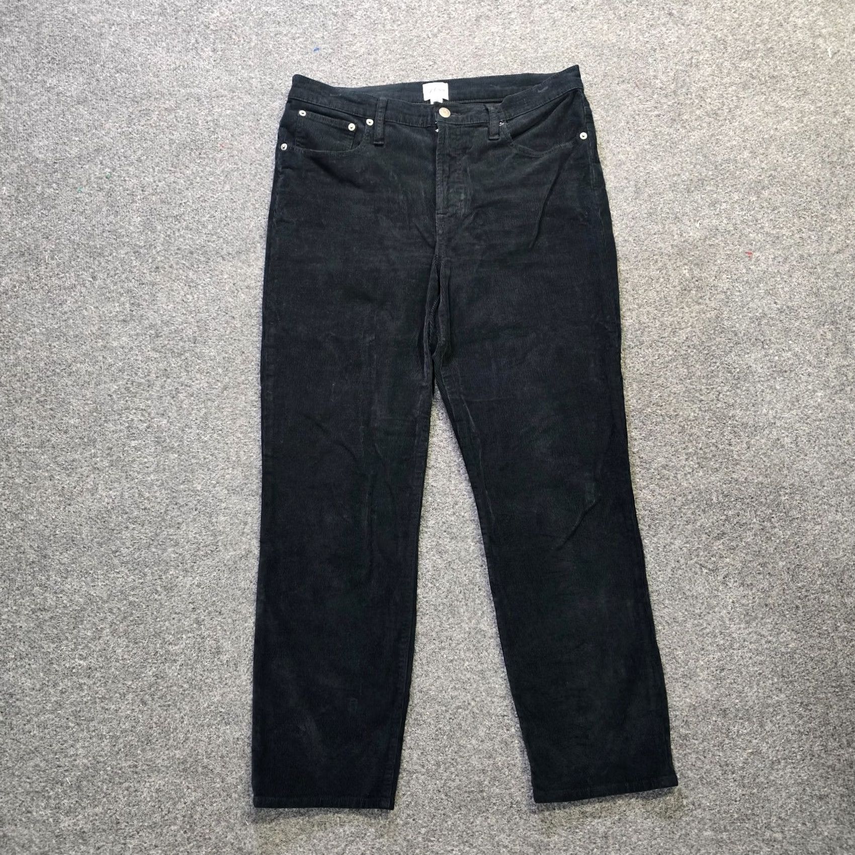 J.Crew J.CREW Pants Women Size 31 Black Corduroy Slim Straight Ankle Capsule Fall Spring Winter Casual Business Size 24" / US 00 / IT 34 - 2 Thumbnail
