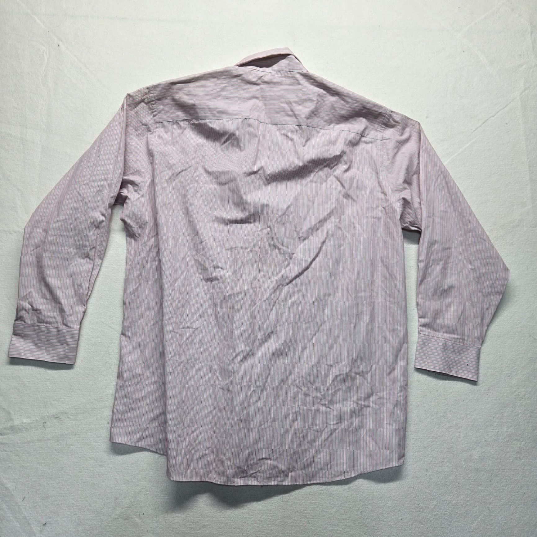 Van Heusen Van Heusen Studio Gray White Striped Slim Fit Button Up Shirt Adult Men 17 32/33 Size US XL / EU 56 / 4 - 7 Thumbnail