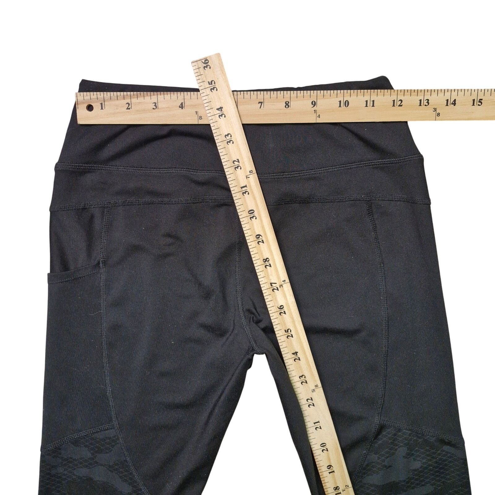 Puma Puma Leggings Women’s Small Black with White Trim Yoga Size 27" / US 4 / IT 40 - 4 Thumbnail