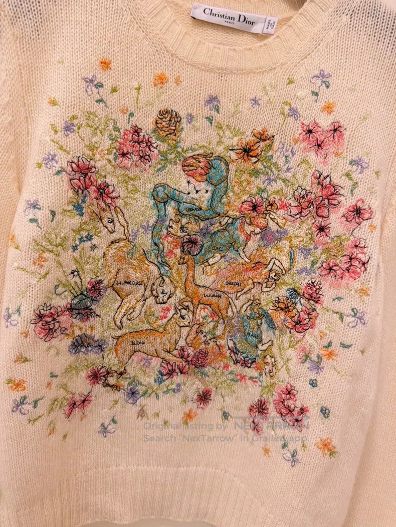 Dior Dior Constellation Series Colourful Embroidered Cashmere S Size XS / US 0-2 / IT 36-38 - 3 Thumbnail