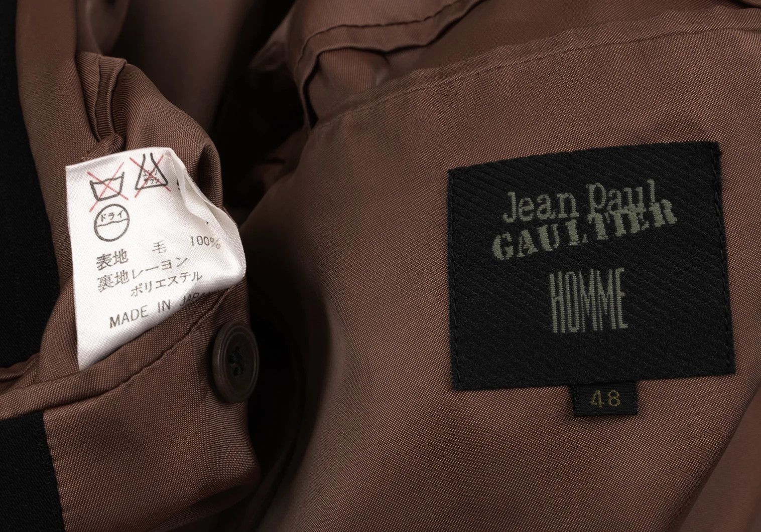 Jean Paul Gaultier Flap Pocket Design Shadow Stripe Jacket in Black Size 48 Size US M / EU 48-50 / 2 - 19 Thumbnail
