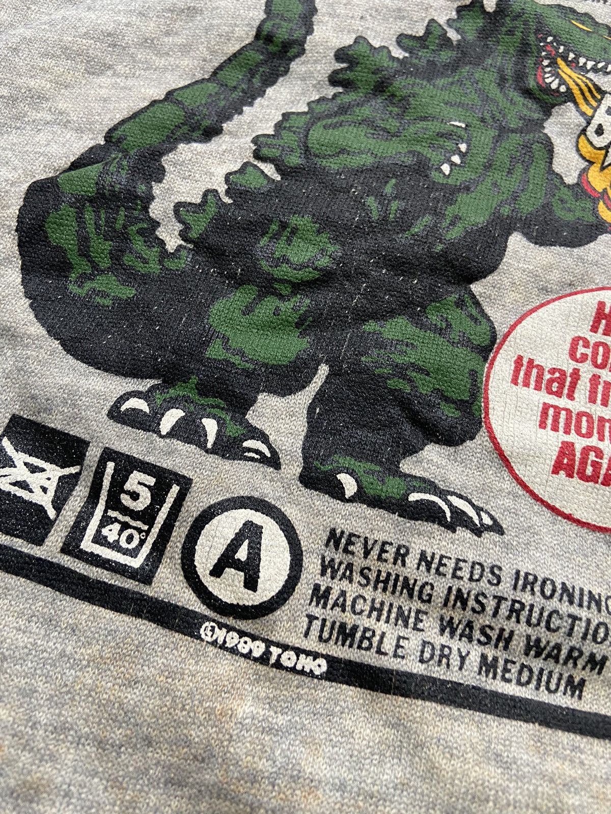 Vintage Vintage 1989’s Godzilla ‘King Of Monsters’ Movie Sweatshirt Size US M / EU 48-50 / 2 - 3 Thumbnail