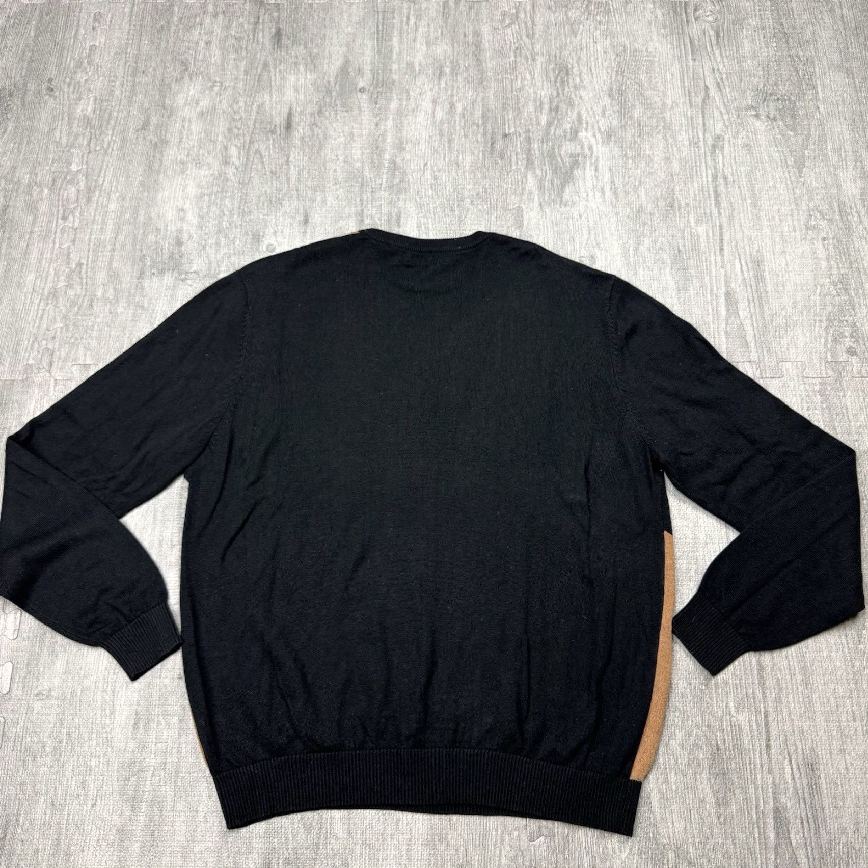 Vintage Vintage Tundra Men’s Large Black Knit Sweater Geometric Pattern 80s 90s Casual Pullover Size US L / EU 52-54 / 3 - 4 Thumbnail