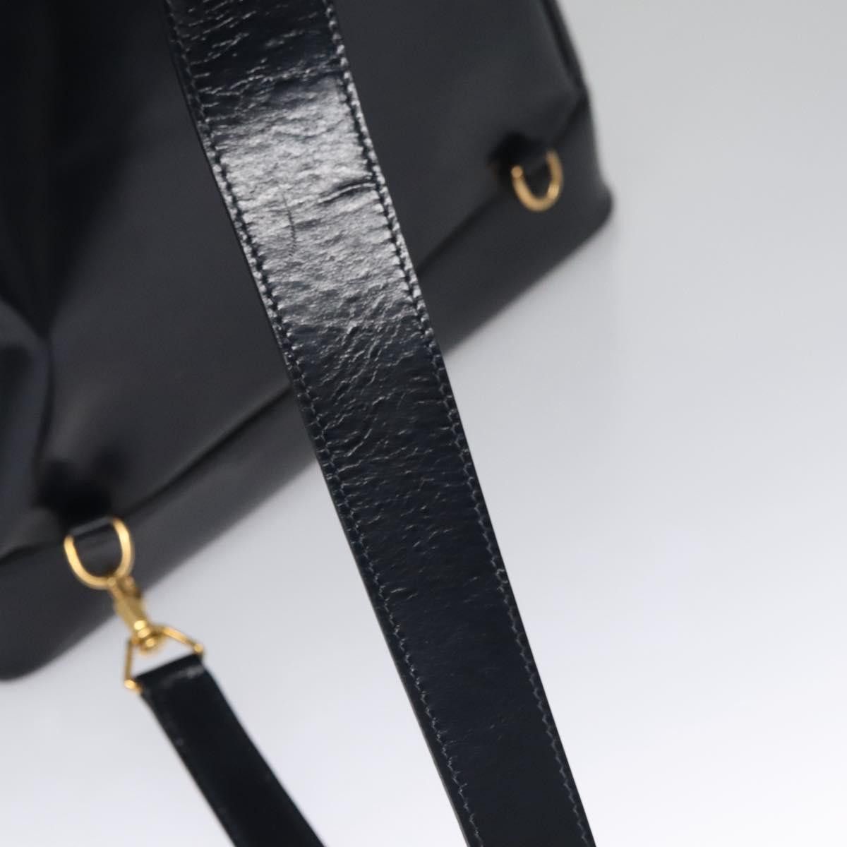 Gucci GUCCI Bamboo Body Bag Patent Leather Navy Gold Size ONE SIZE - 7 Thumbnail