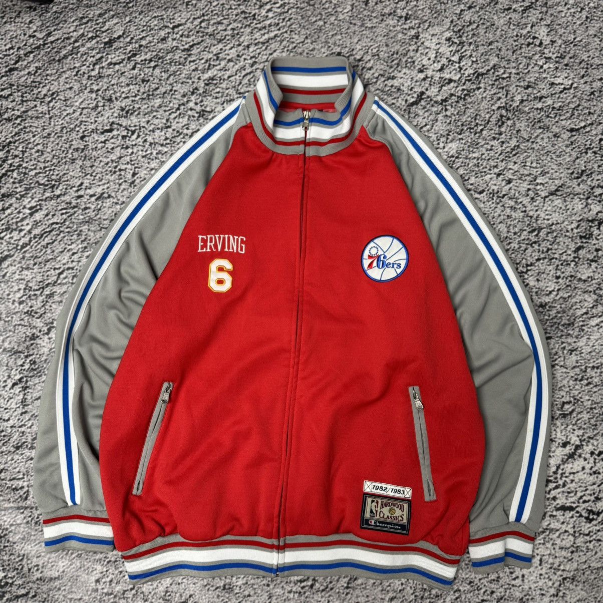 Champion Very rare vintage jacket 76ers champion 1982/1983 Erving Size US L / EU 52-54 / 3 - 4 Thumbnail