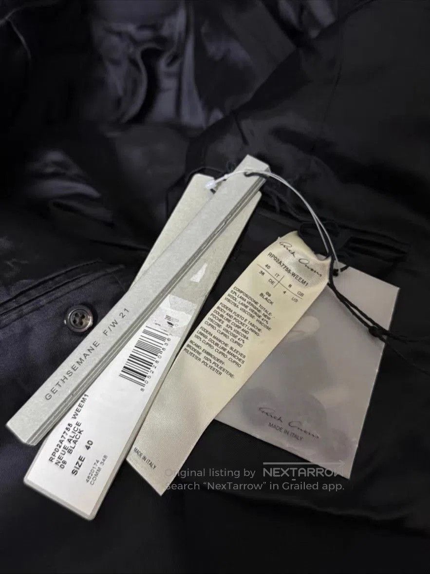 Rick Owens Rick Owens Padded Shoulder Short Blazer. Size S / US 4 / IT 40 - 9 Thumbnail