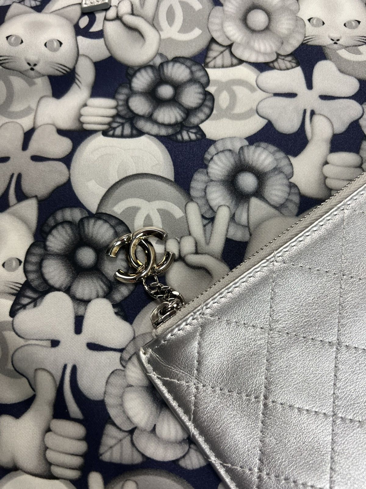Chanel CHANEL AW16 RUNWAY CAT EMOJI SHOPPING TOTE BAG SZ:OS Size ONE SIZE - 8 Thumbnail