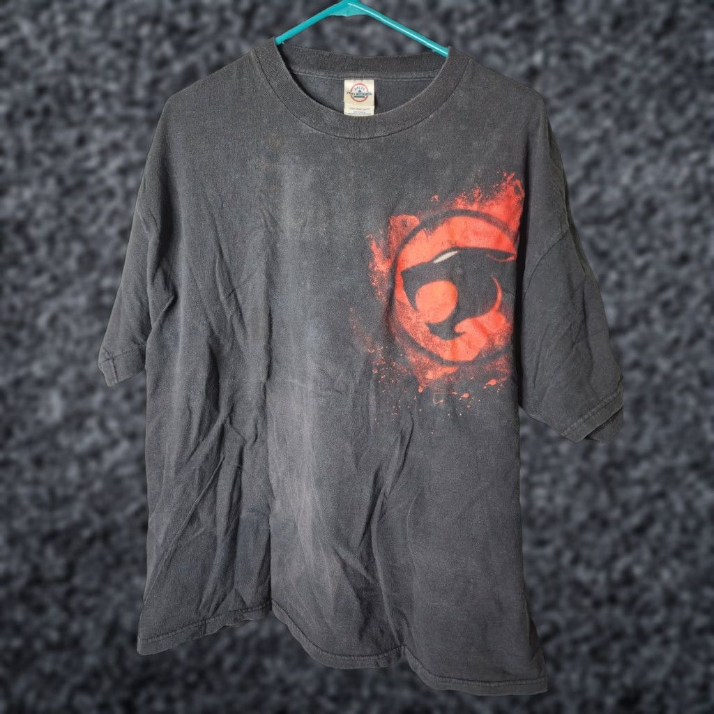 Delta VINTAGE Thunder Cats Mens XL T Shirt Black Distressed Delta Size US XL / EU 56 / 4 - 1 Thumbnail