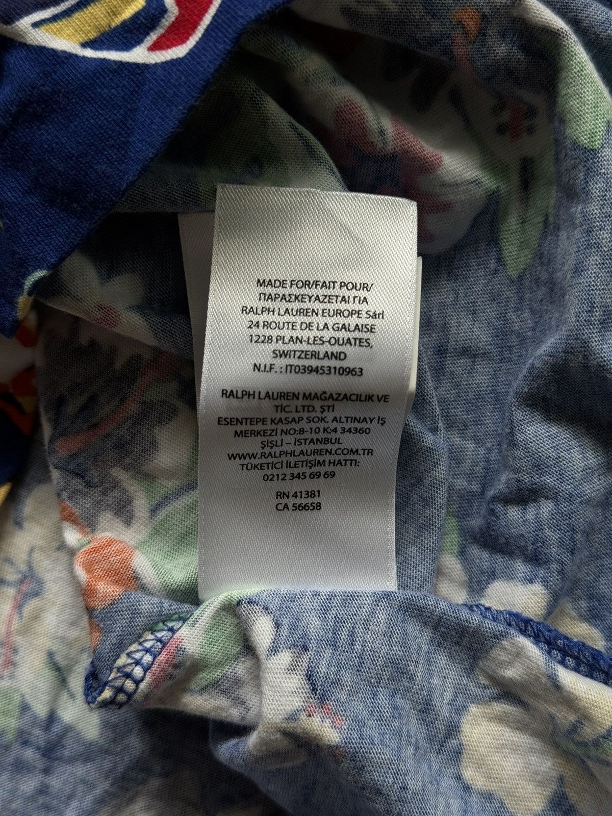 Polo Ralph Lauren 🧸 Polo Bear by Ralph Lauren Hawaiian pattern t-shirt Size US XS / EU 42 / 0 - 10 Thumbnail