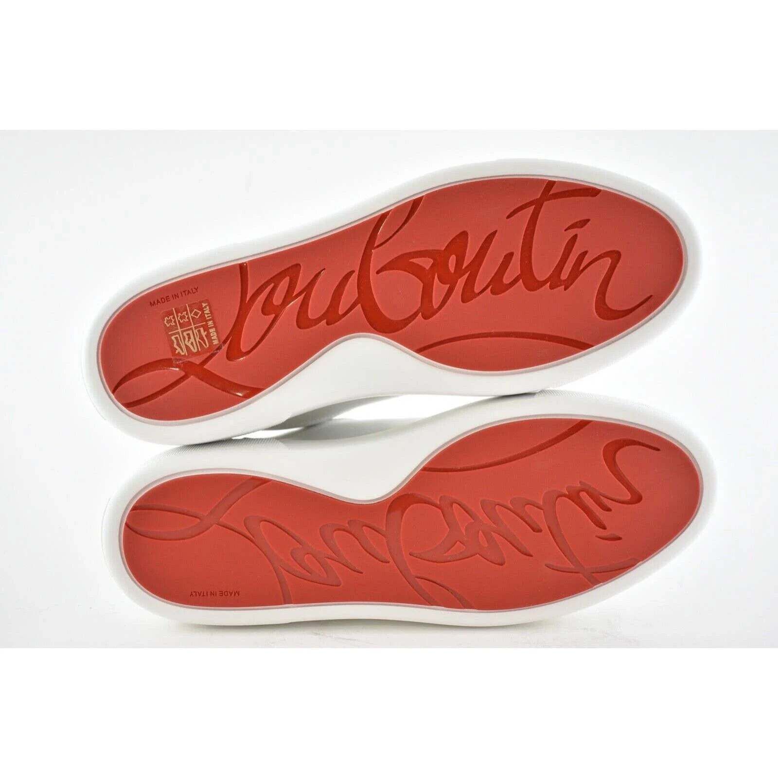 Christian Louboutin Christian Louboutin White Rainbow Lace Up Low Top Sneaker 40 Size US 10 / IT 40 - 12 Thumbnail