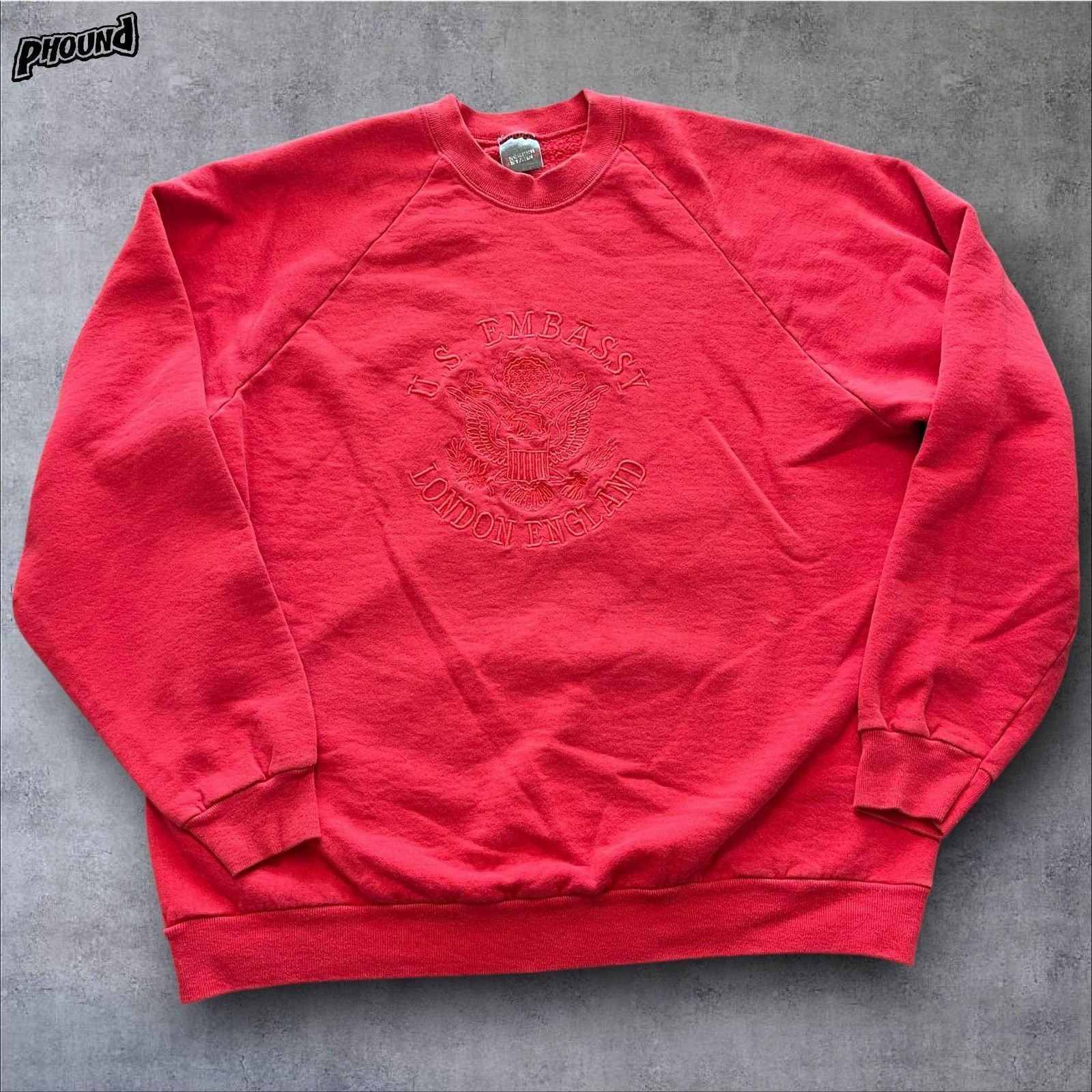 Vintage Vitg Screen Stars Sweatshirt XL US Embassy London Crewneck Size US XL / EU 56 / 4 - 1 Thumbnail
