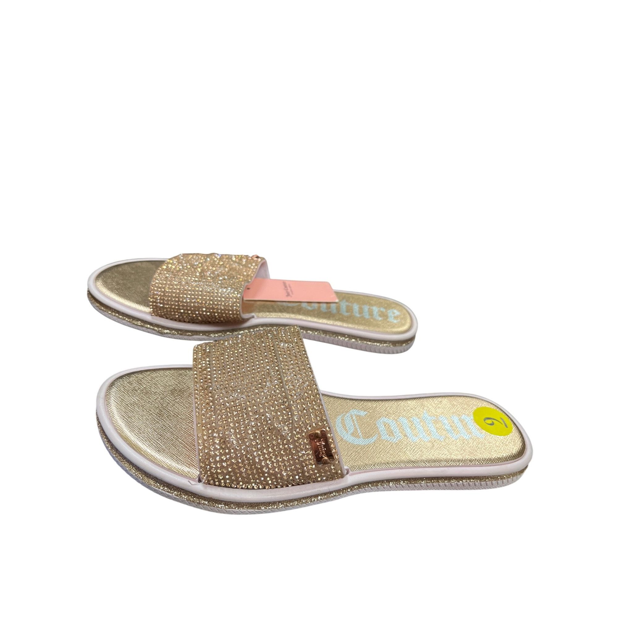 Juicy Couture Juicy Couture wms gold crystal sparkly sandals shoes sz 9 SK Size US 9 / IT 39 - 3 Thumbnail