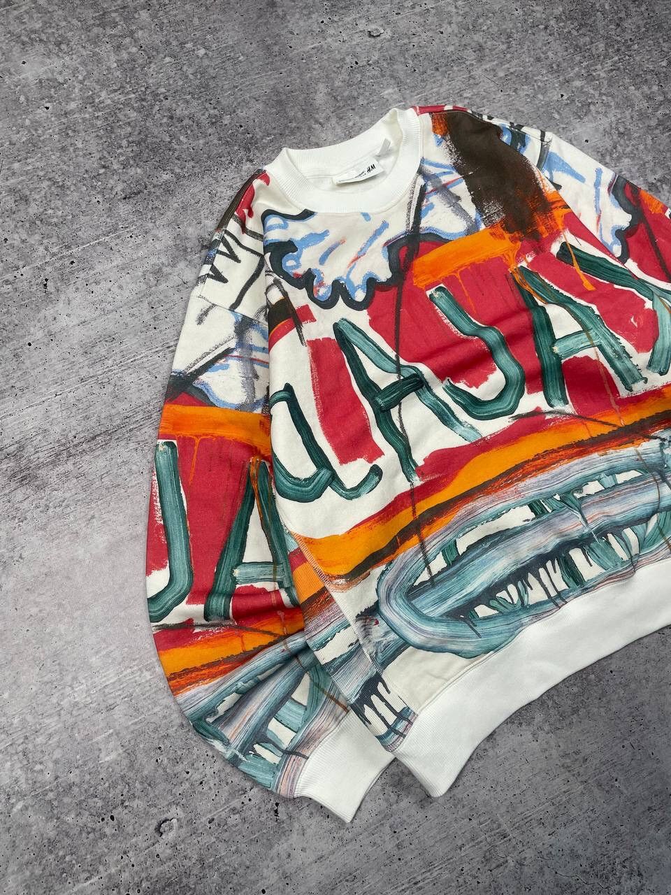 H&M × Jean-Michel Basquiat × Who Decides War Who Decides War H&M Printed Sweatshirt Y2K Size US M / EU 48-50 / 2 - 2 Thumbnail