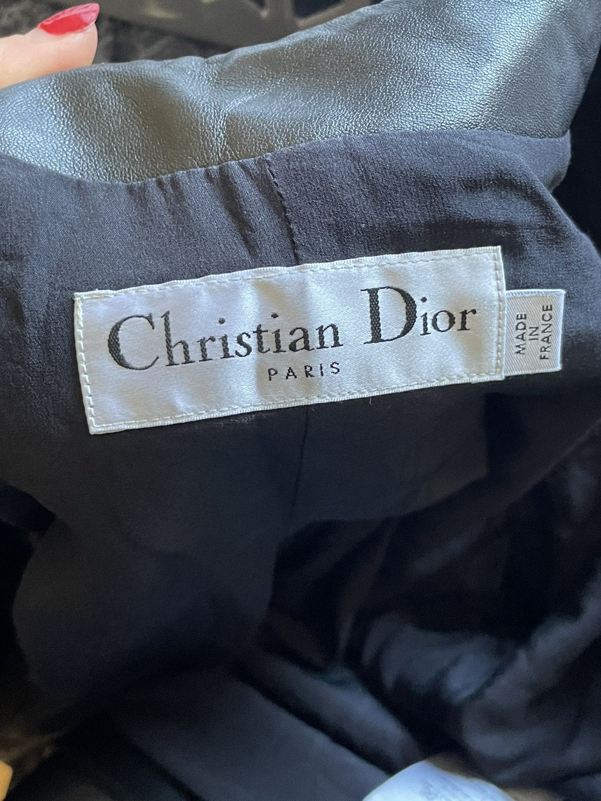 Dior CHRISTIAN DIOR LEATHER COAT JACKET Size S / US 4 / IT 40 - 6 Thumbnail