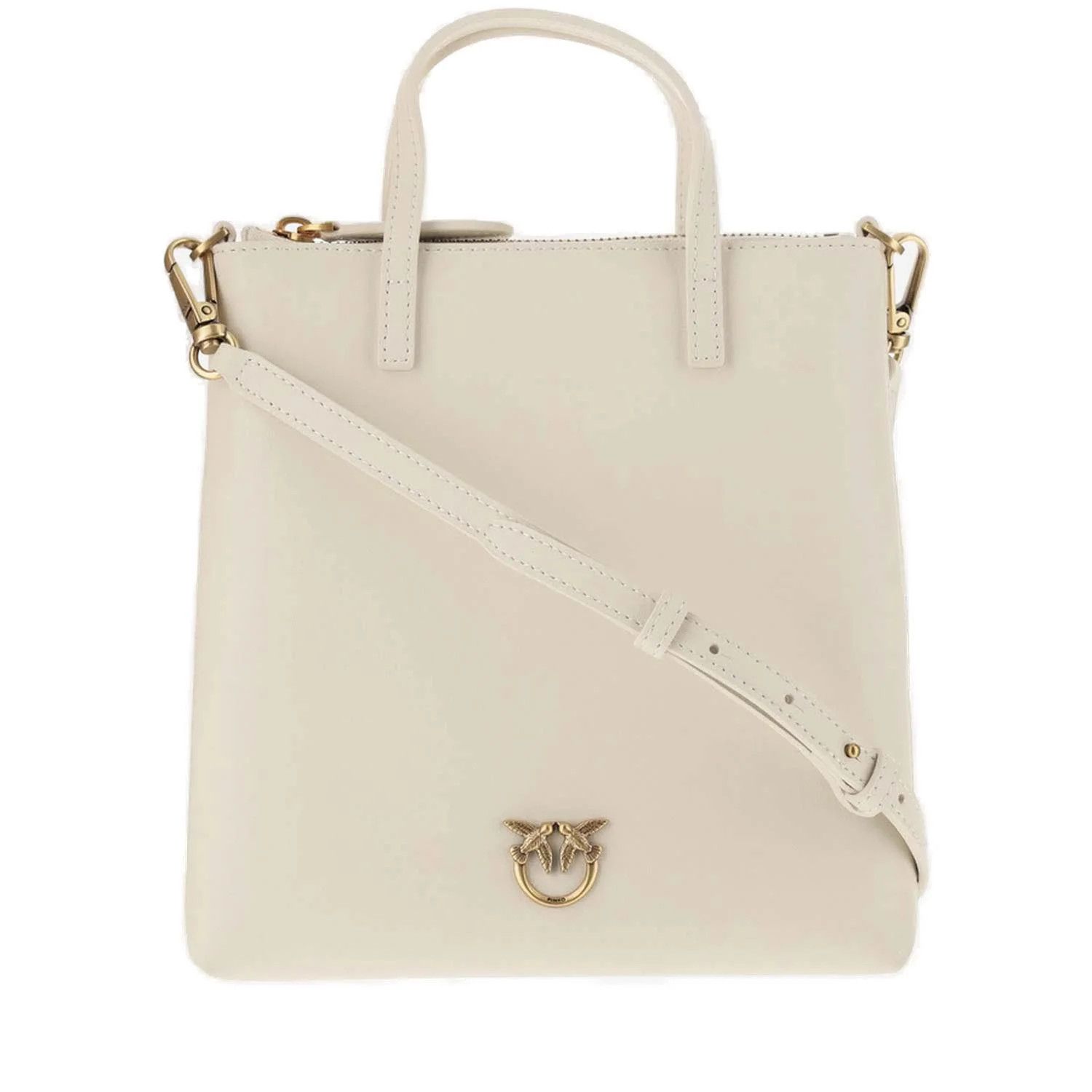 Pinko o1s22i1n0824 Size: OS / Leather Mini Tote Bag in White Size ONE SIZE - 1 Thumbnail
