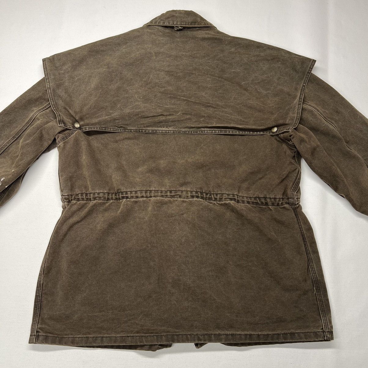 Carhartt × Vintage Carhartt Jacket Brown Duster Chore Barn Coat Canvas Full Zip Size US L / EU 52-54 / 3 - 16 Thumbnail