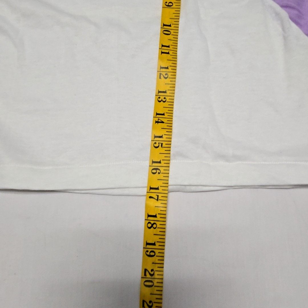 Vintage Vintage White Purple Cropped Shirt Sportswear Medium 80s Tee Size M / US 6-8 / IT 42-44 - 5 Thumbnail