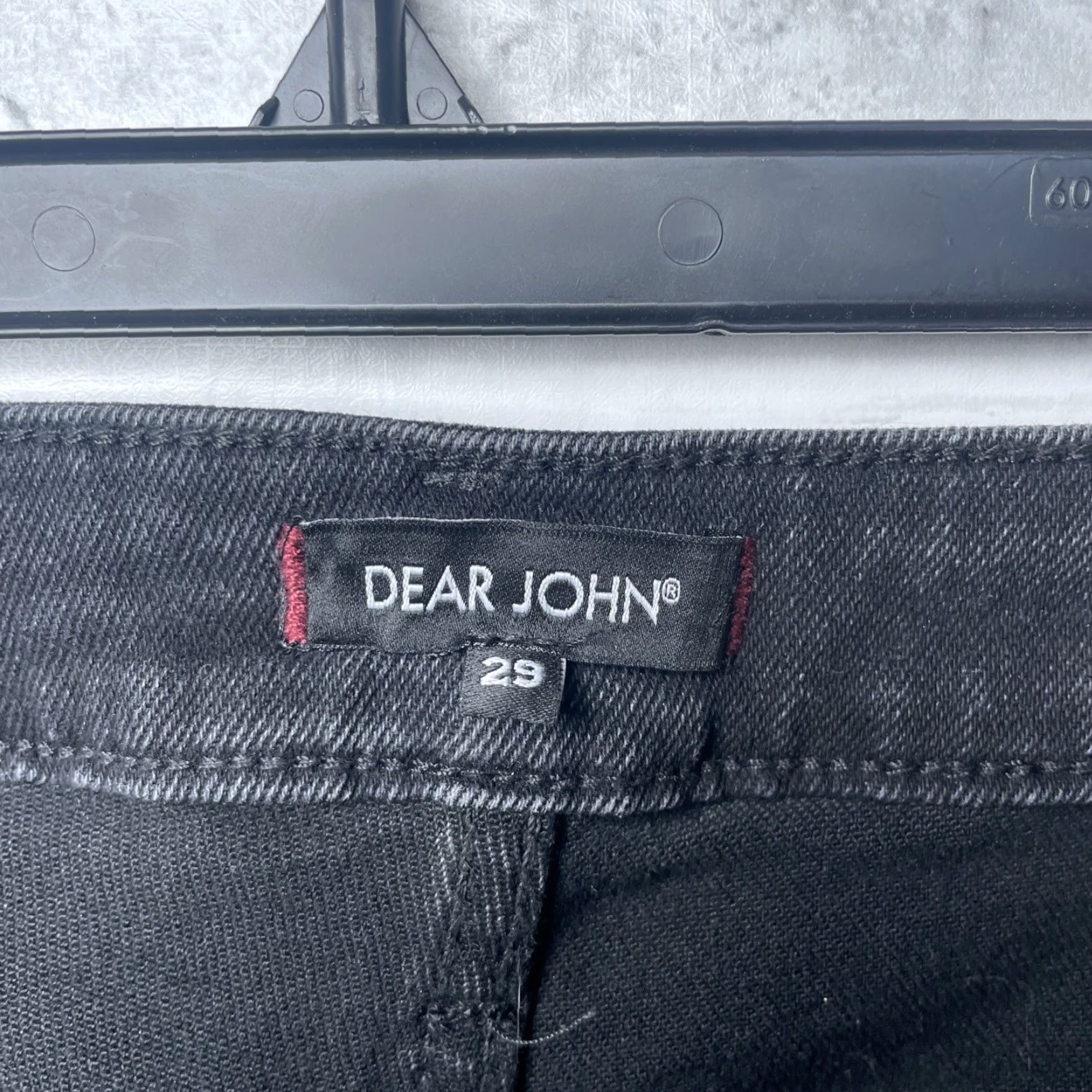 Denime NWT Dear John Black Distressed Denim Jeans Womens Size 28 Inseam 27 Size 28" / US 6 / IT 42 - 7 Thumbnail