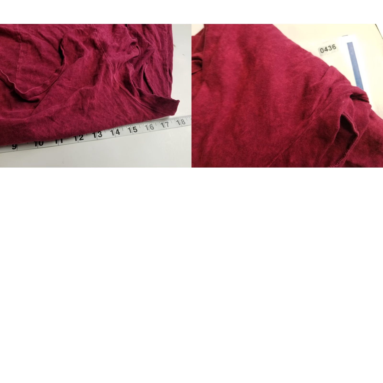 Vintage Kimchi Blue Tank Top Burgundy Ruffle Short Sleeve Size Medium Made In USA Crop Top Blouse Sleeveless Cropped Size M / US 6-8 / IT 42-44 - 8 Thumbnail
