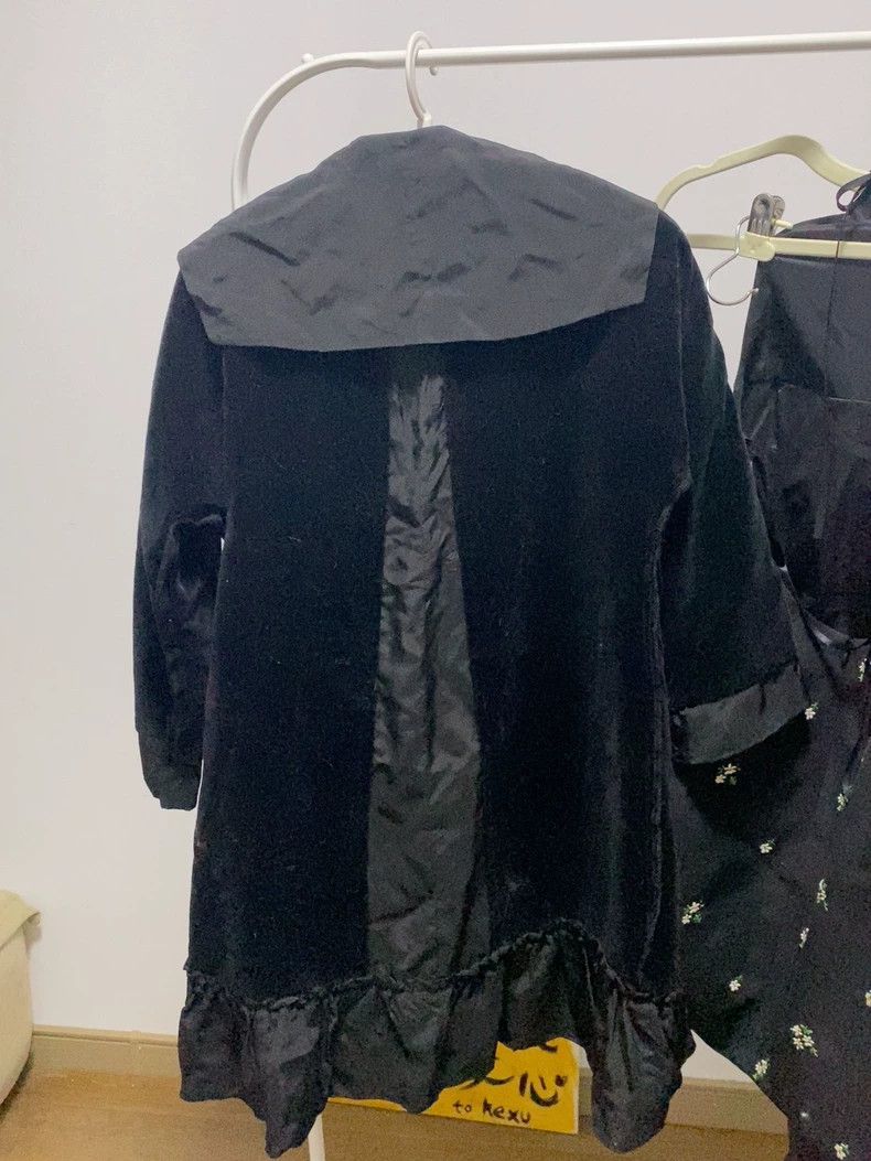 Comme des Garcons Comme Des Garcons Velvet trench coat, cardigan, navy colla Size M / US 6-8 / IT 42-44 - 4 Thumbnail