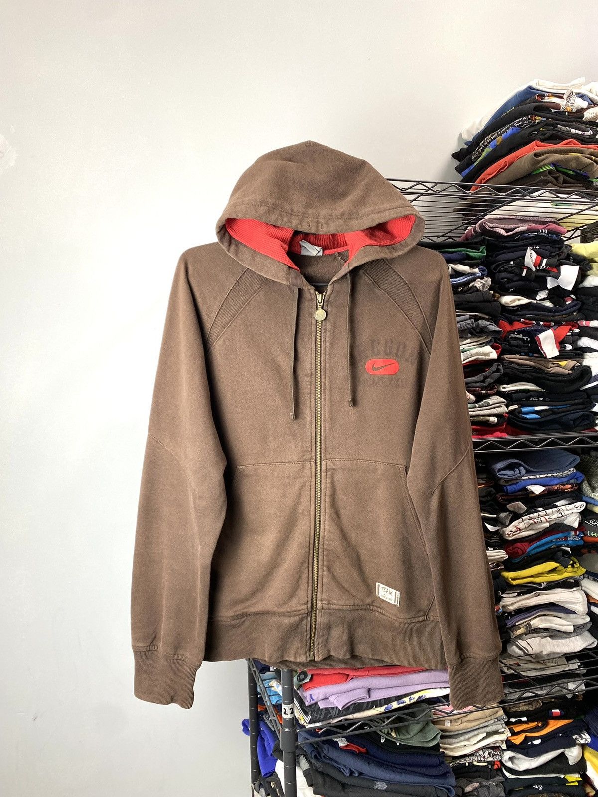 Nike 00’s Vintage Brown Oregon Nike Hoodie Travis Scott Size US S / EU 44-46 / 1 - 1 Thumbnail