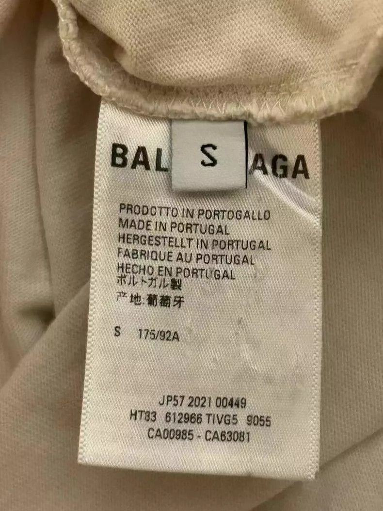 Balenciaga Balenciaga Off-white Front and Back Logo Short Sleeve Size US S / EU 44-46 / 1 - 4 Thumbnail