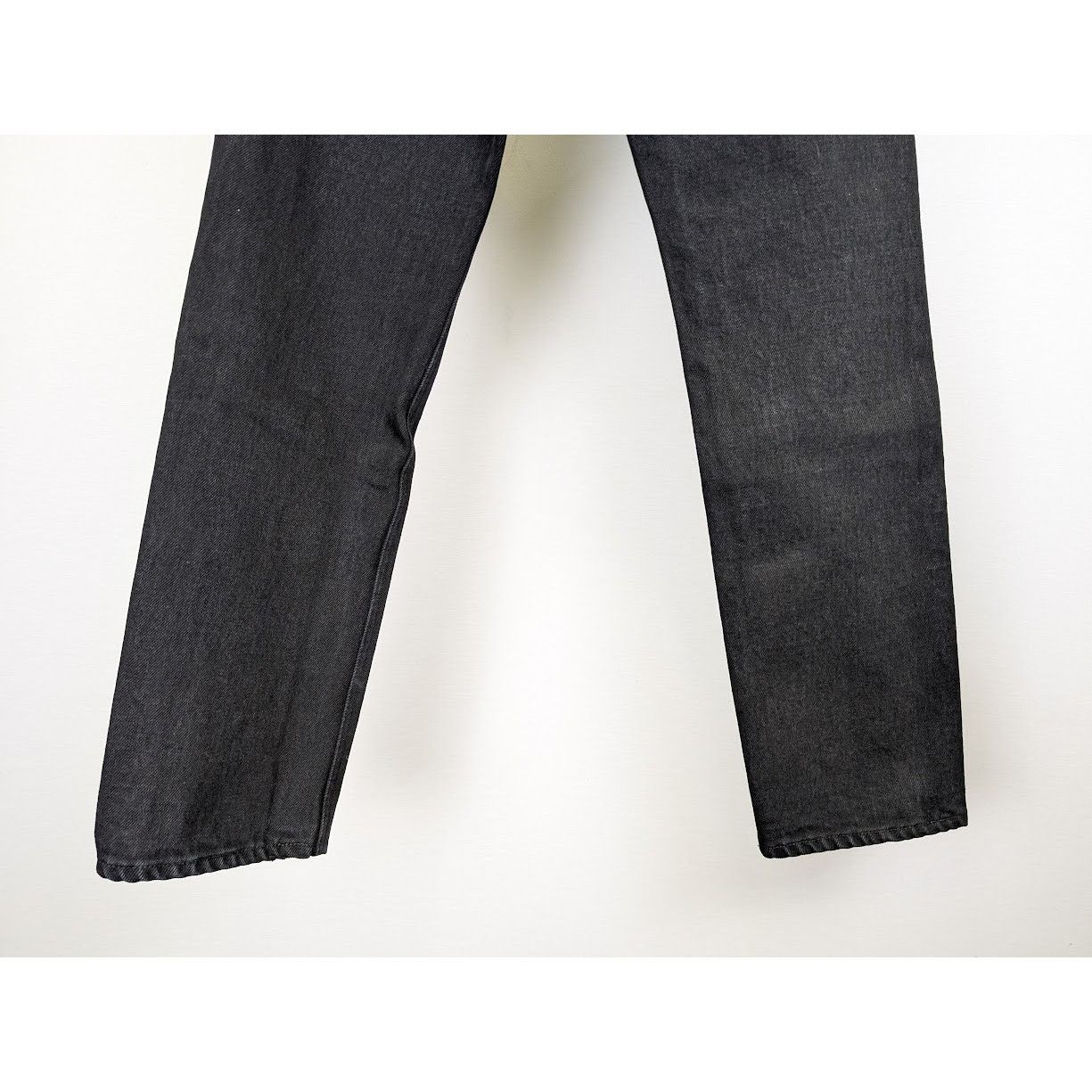 Balenciaga o1rshd1 Japanese Heavy Denim Pants in Pitch Black Size US 31 - 13 Thumbnail
