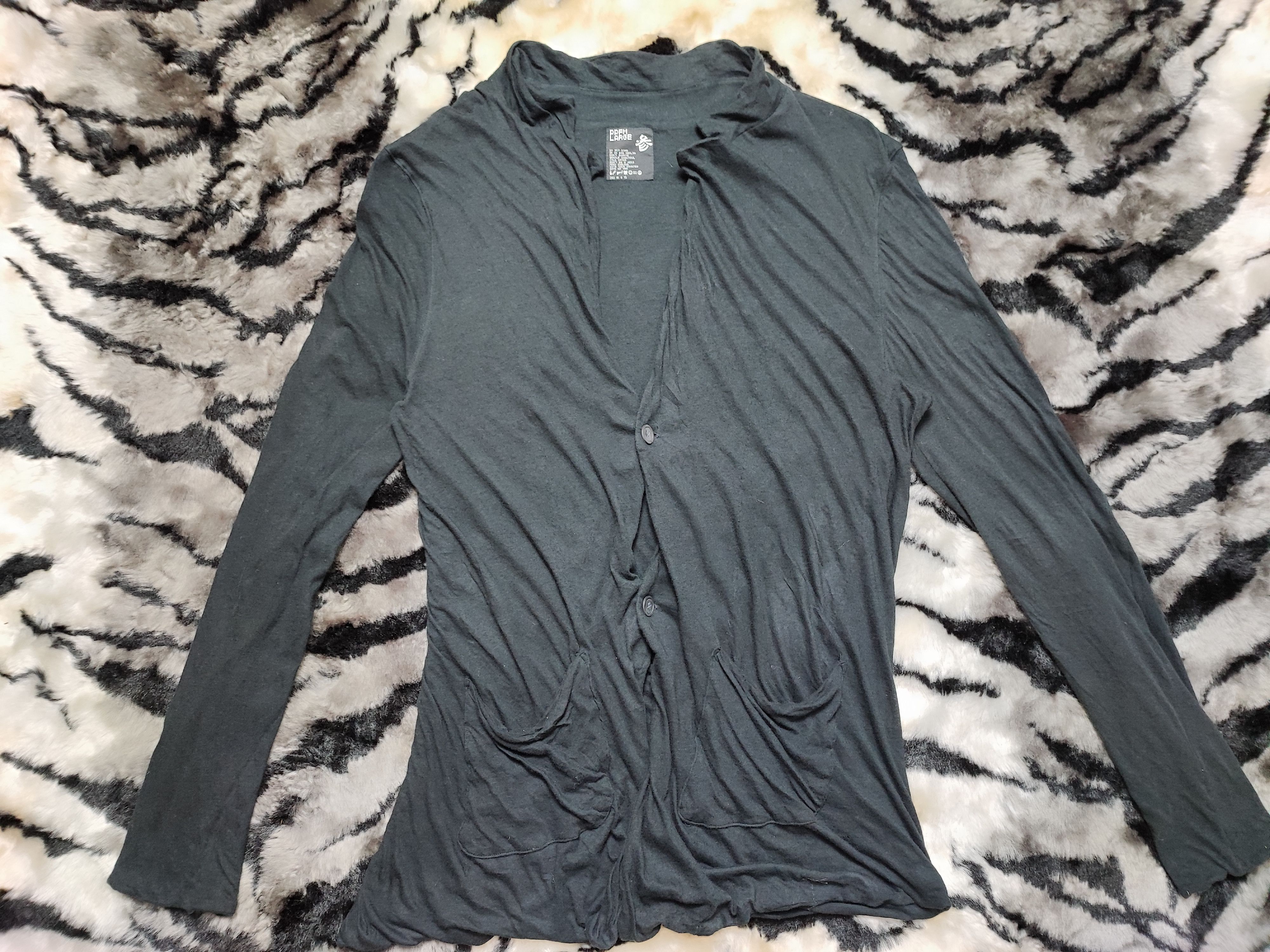 PPFM PPFM Plain Cardigan Black Size US L / EU 52-54 / 3 - 2 Thumbnail
